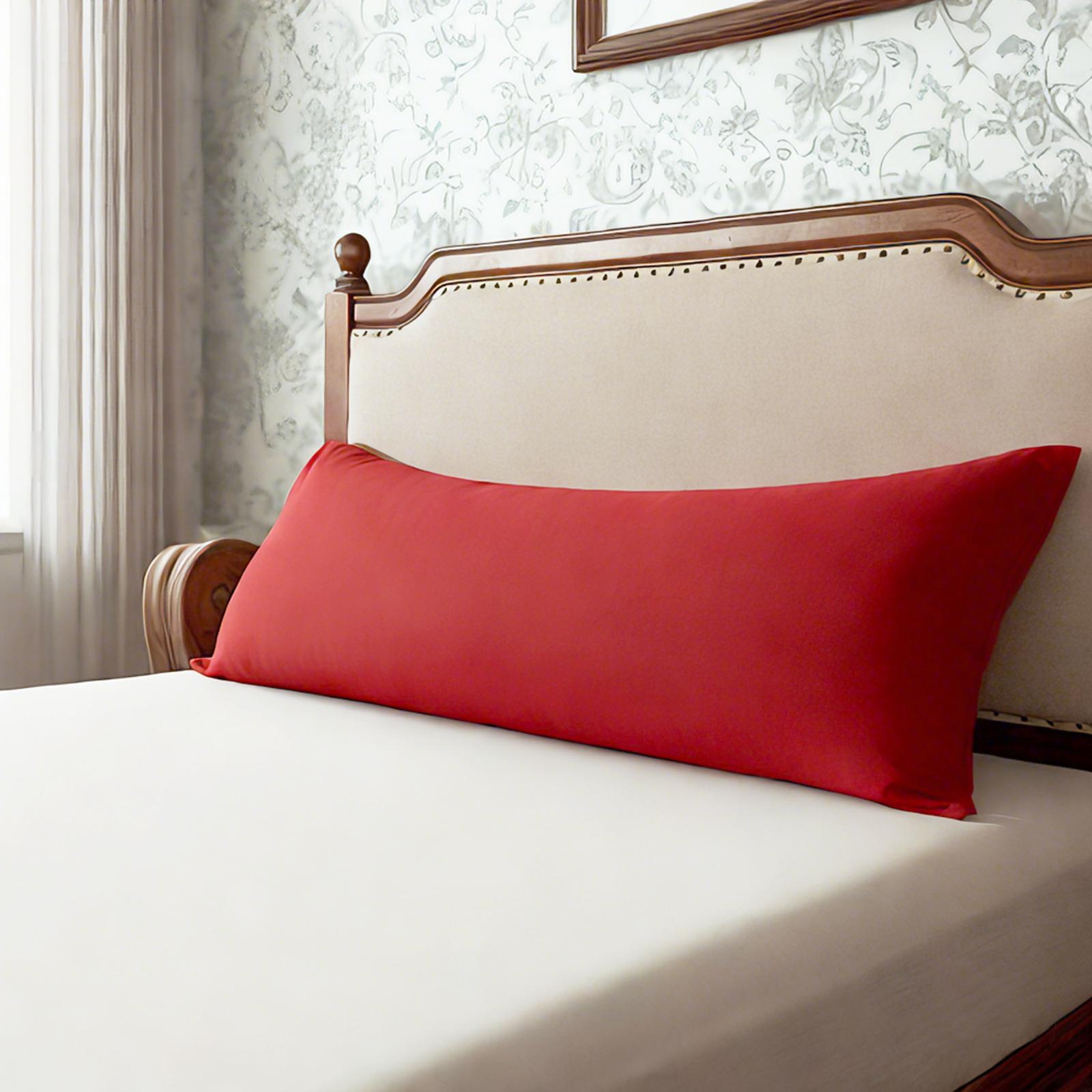 1 Microfiber Body Pillowcase, Soft, Wrinkle-Free, Fade and Stain-Resistant Pillow Case with Envelope Closure, 20x54 Inches