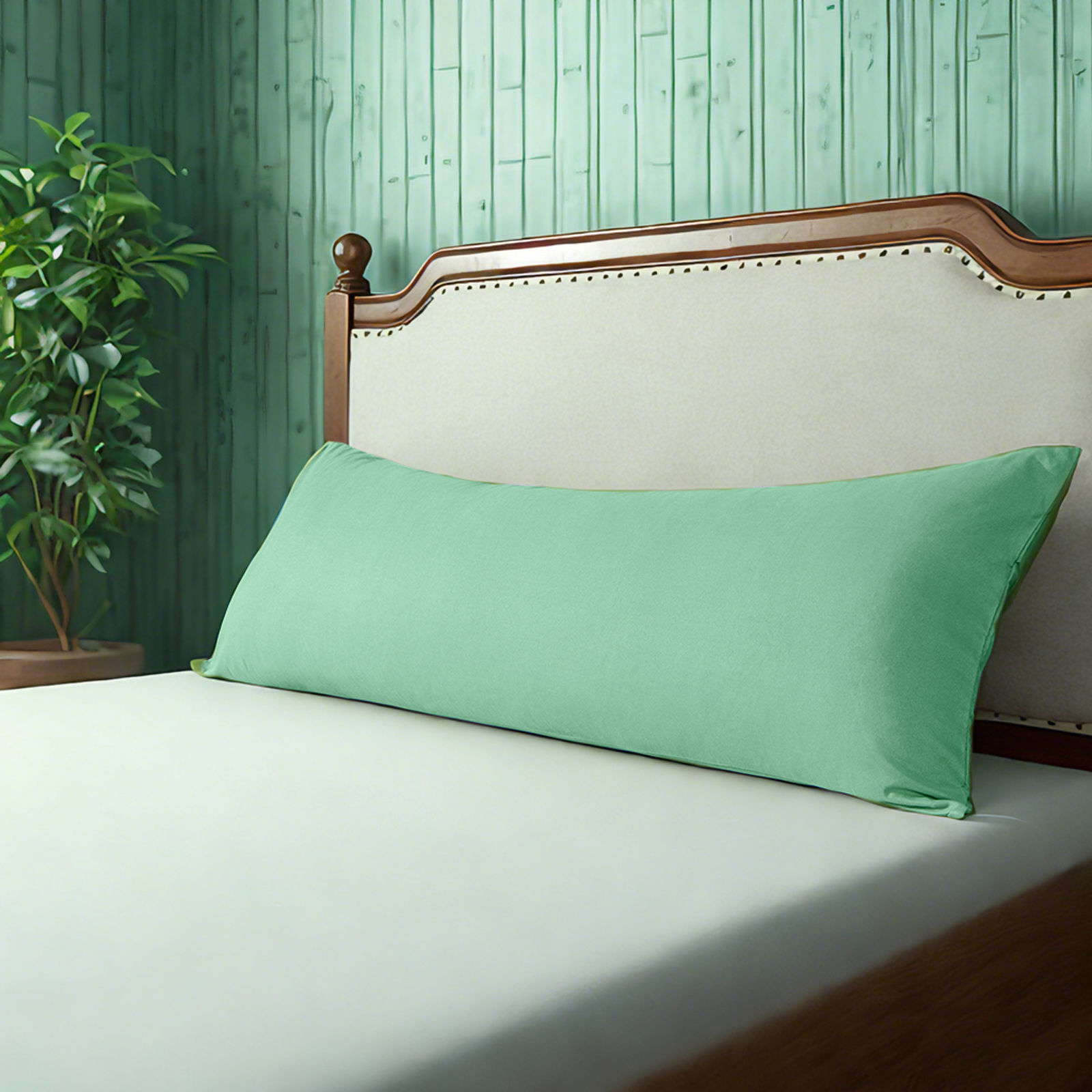 1 Microfiber Body Pillowcase, Soft, Wrinkle-Free, Fade and Stain-Resistant Pillow Case with Envelope Closure, 20x54 Inches