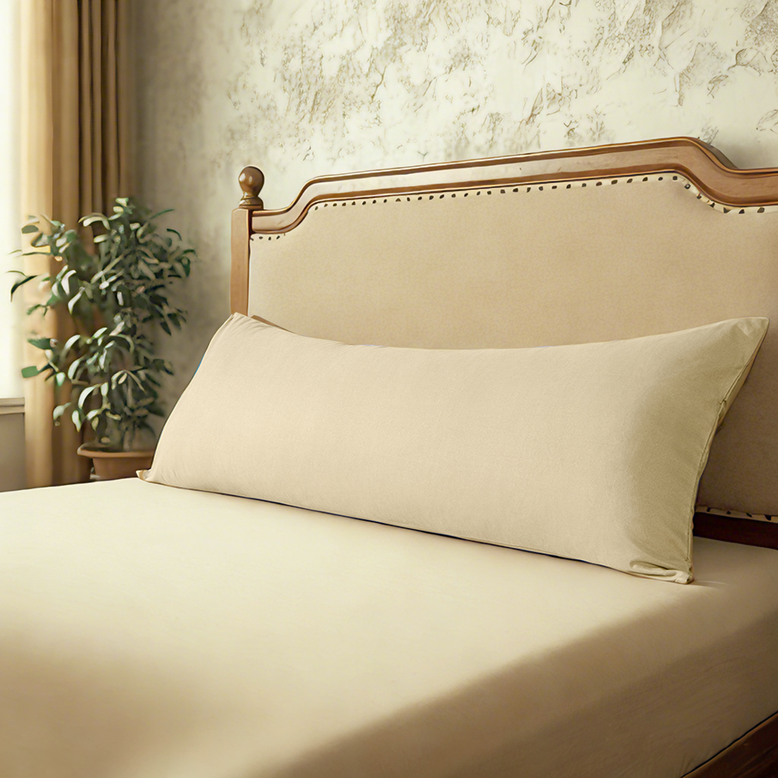 1 Microfiber Body Pillowcase, Soft, Wrinkle-Free, Fade and Stain-Resistant Pillow Case with Envelope Closure, 20x54 Inches