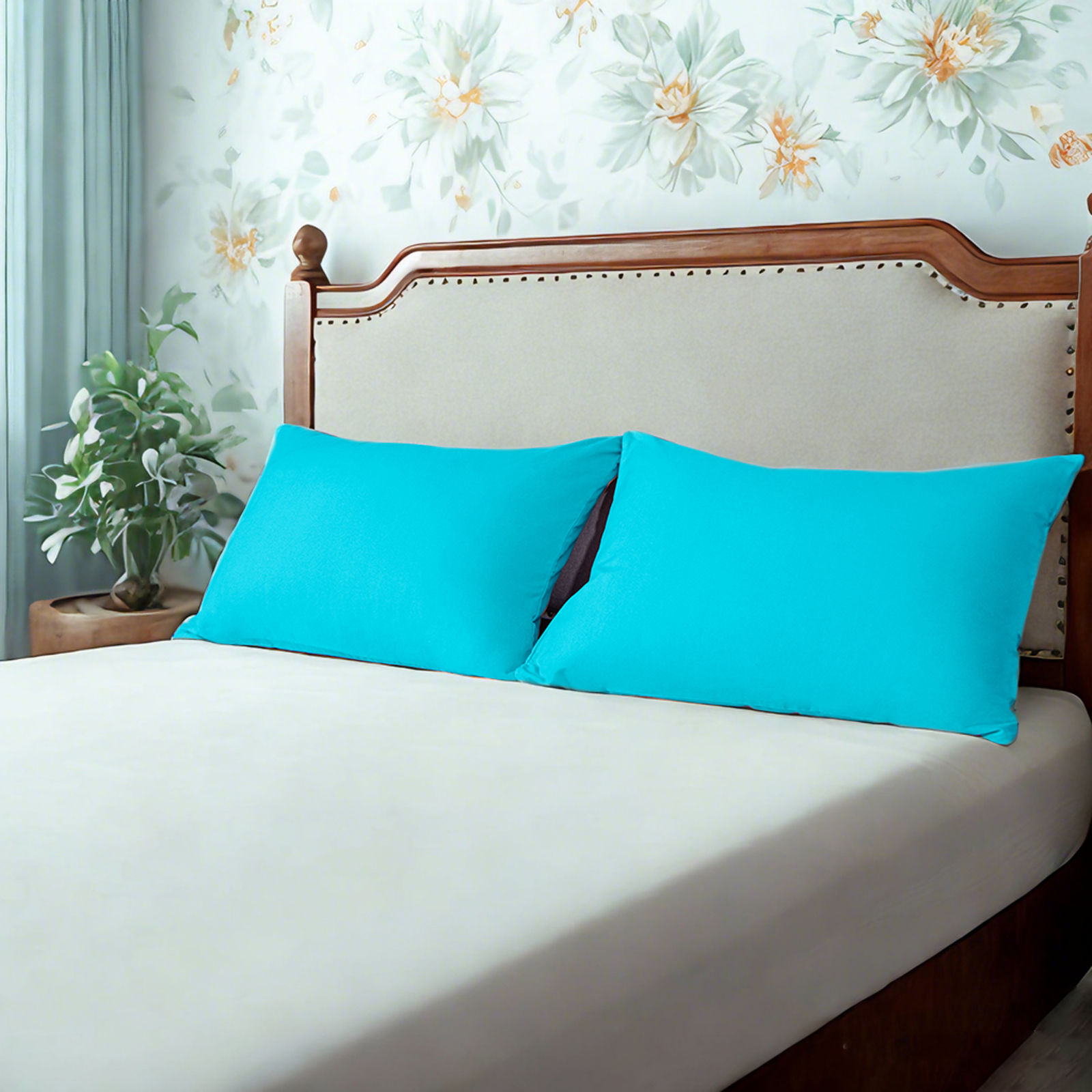 Two Microfiber Pillowcase Set, Soft, Wrinkle-Free, Fade and Stain-Resistant Pillow Cases with Envelope Closure