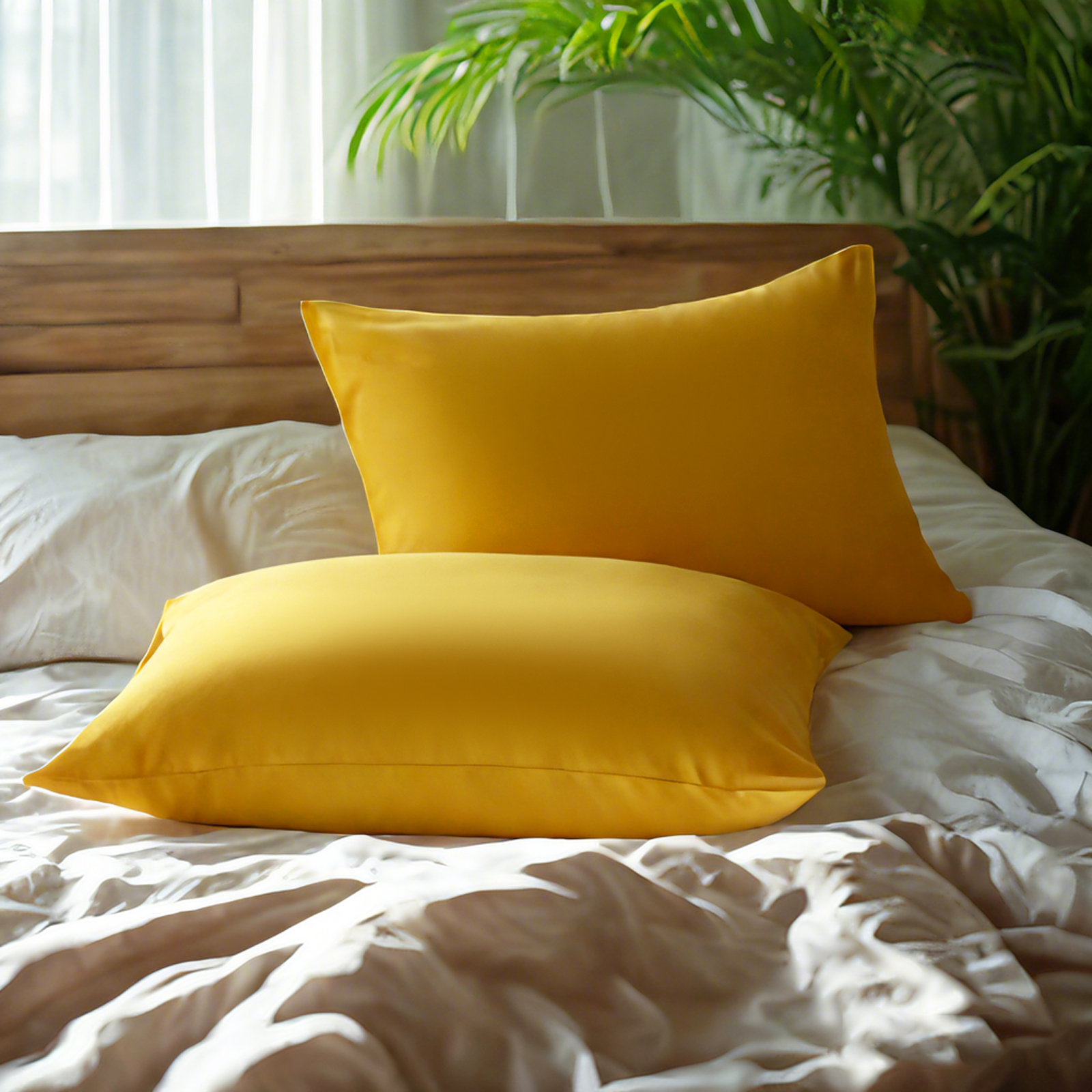 2个超细纤维标准枕套，柔软、防皱、防褪色、防污枕套，信封式封口