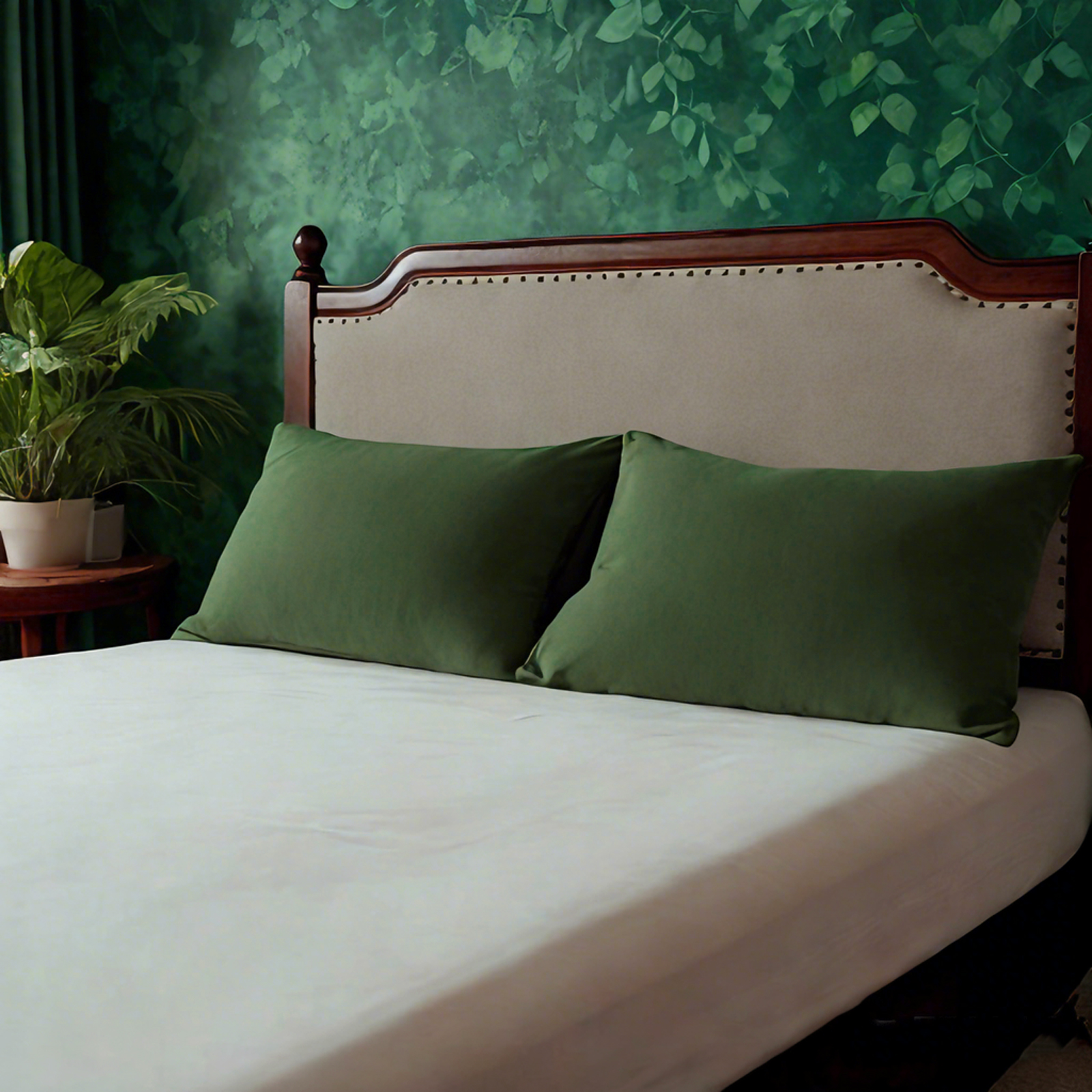 2个超细纤维标准枕套，柔软、防皱、防褪色、防污枕套，信封式封口