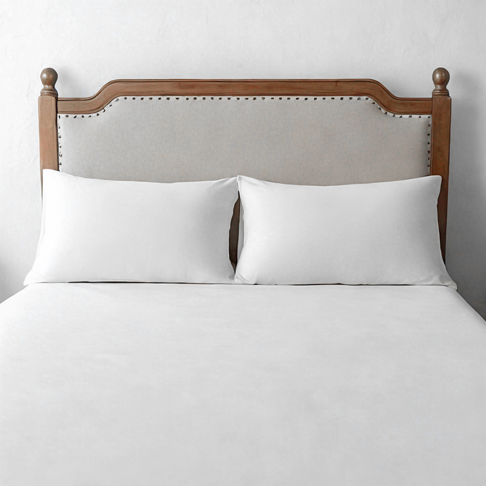 2个超细纤维标准枕套，柔软、防皱、防褪色、防污枕套，信封式封口