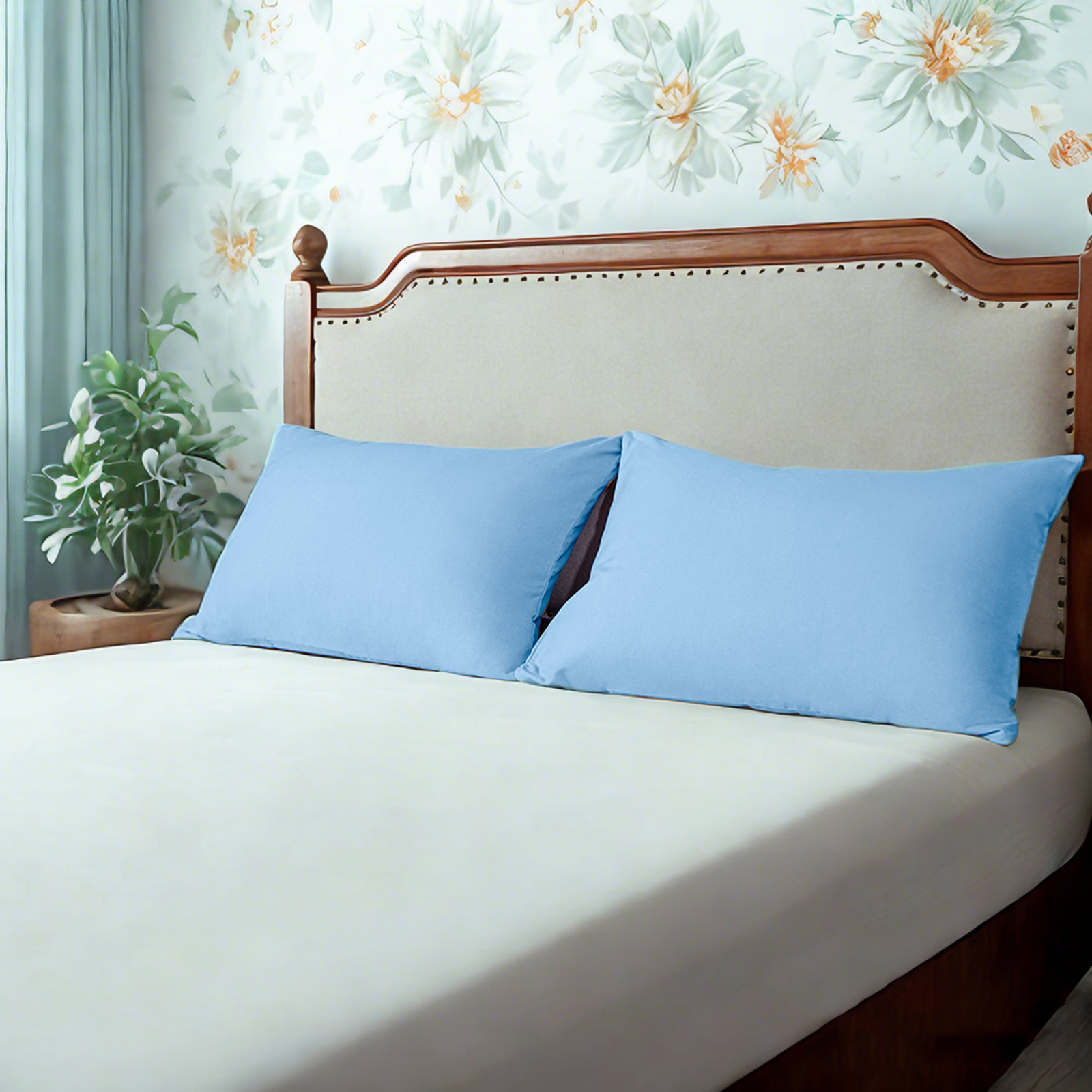 Two Microfiber Pillowcase Set, Soft, Wrinkle-Free, Fade and Stain-Resistant Pillow Cases with Envelope Closure