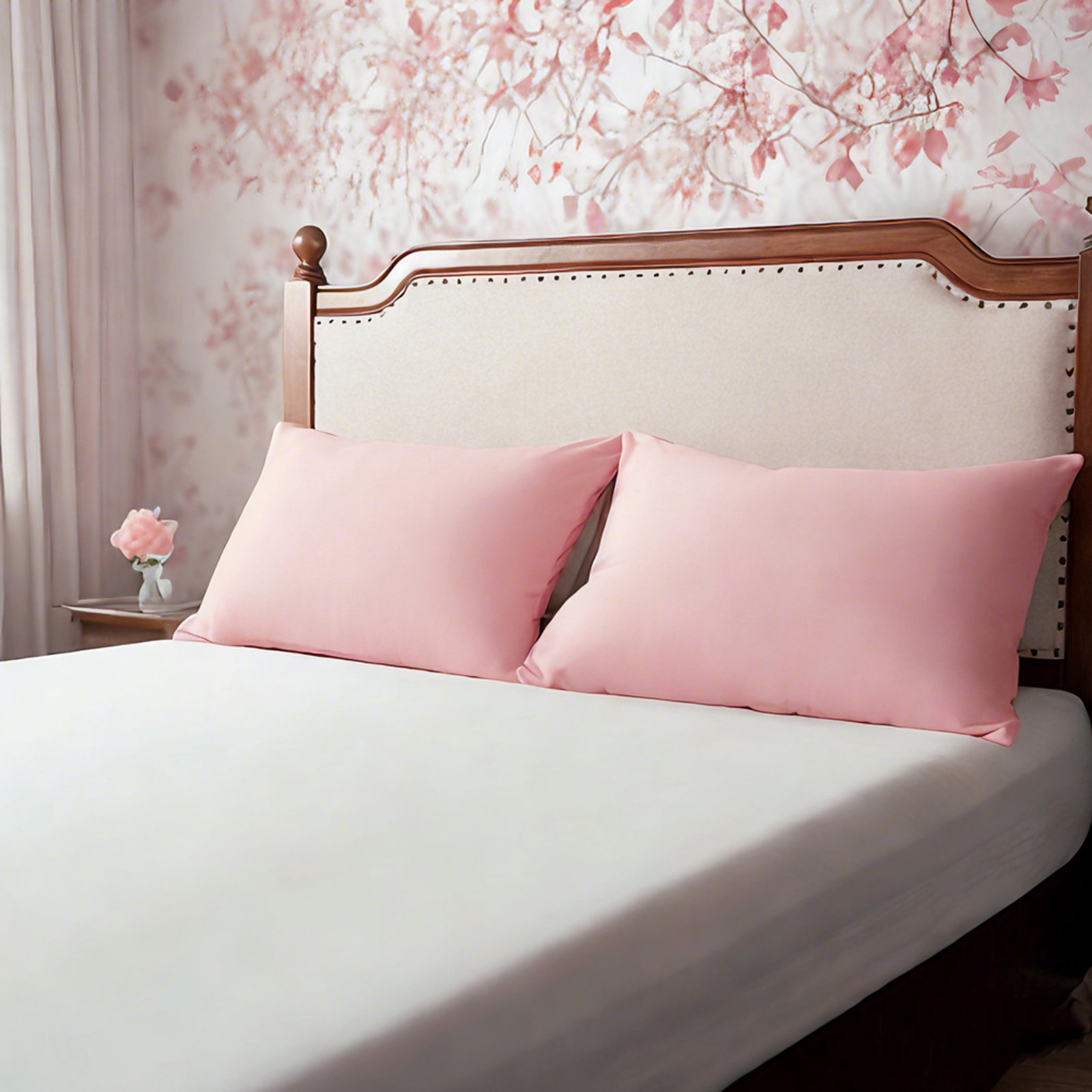 2个超细纤维标准枕套，柔软、防皱、防褪色、防污枕套，信封式封口