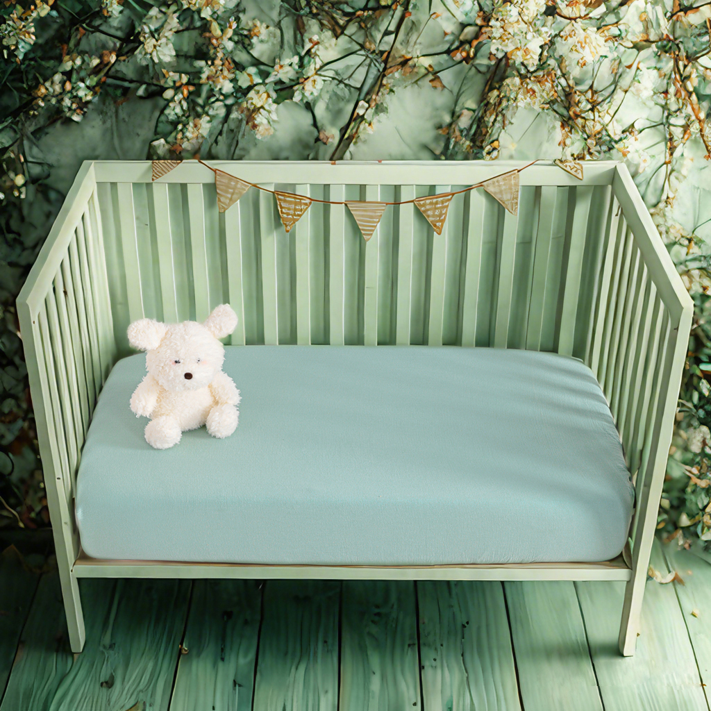 Muslin Cotton Crib Sheets, 2 Pack Soft and Breathable Double-Layer Crib Sheets for Cribs & Toddler Mattresses