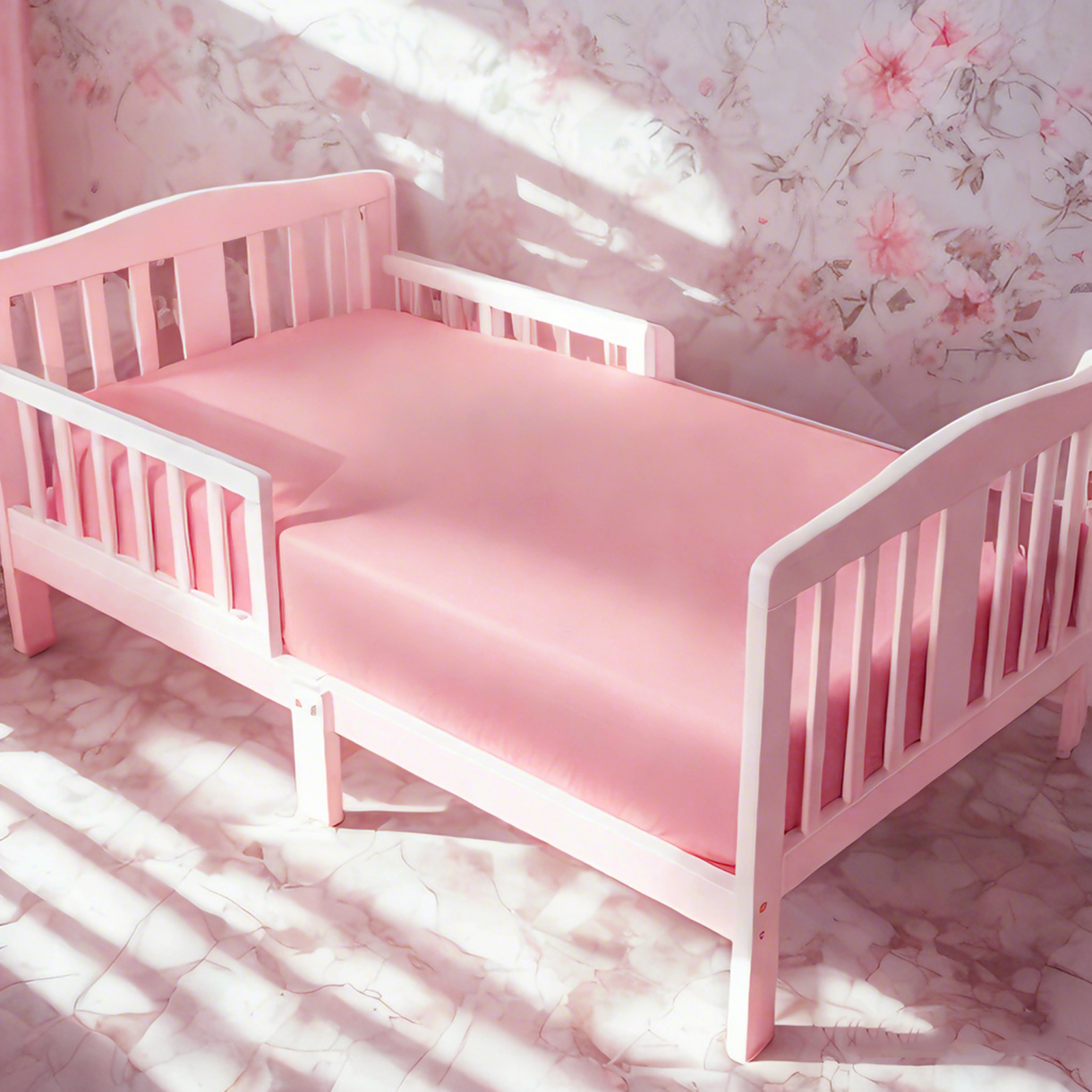 柔软超细纤维婴儿床床笠，舒适惬意的婴儿床床笠，适用于婴儿床和幼儿床垫