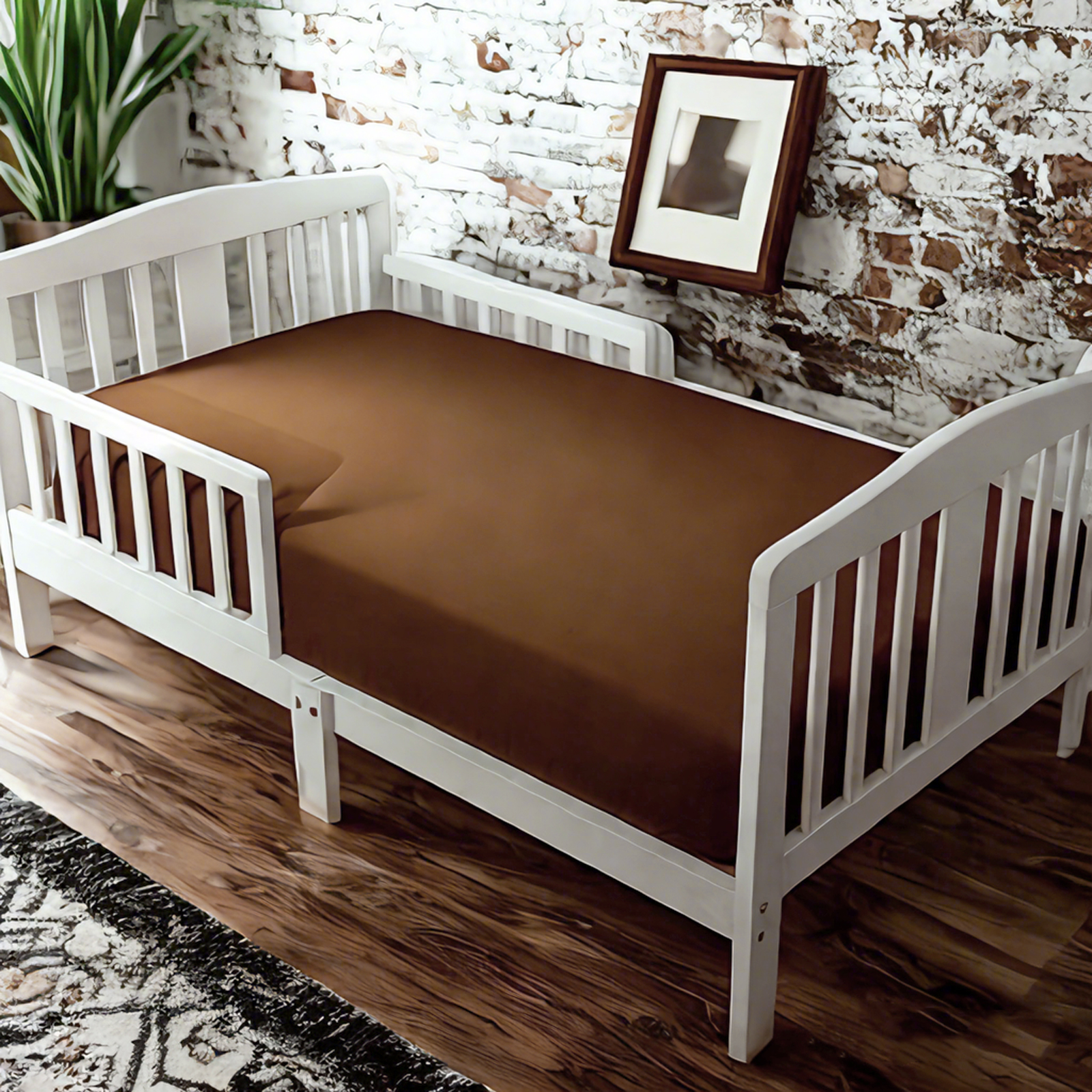 柔软超细纤维婴儿床床笠，舒适惬意的婴儿床床笠，适用于婴儿床和幼儿床垫