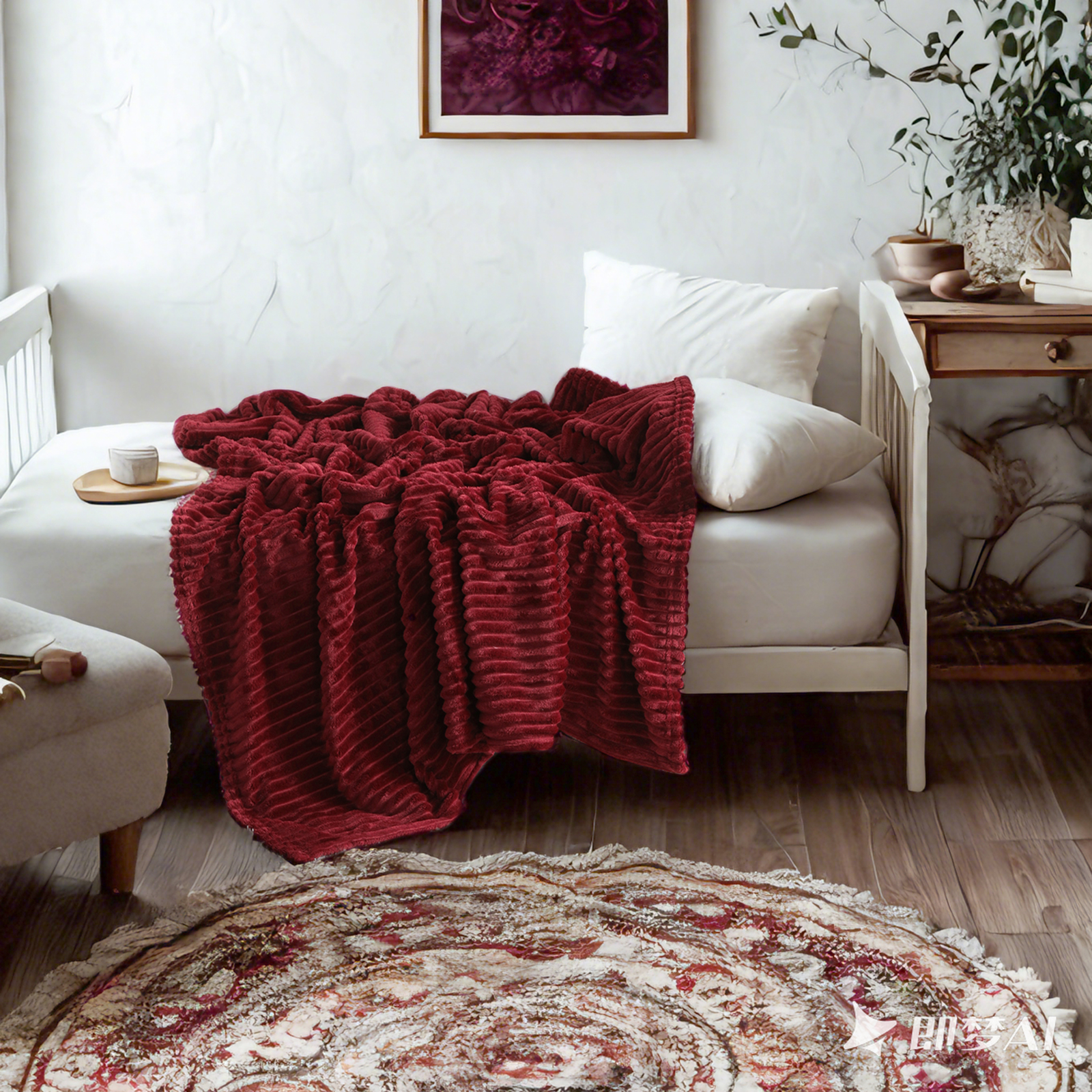 法兰绒幼儿毯，柔软、蓬松、保暖、轻便的设计婴儿毯