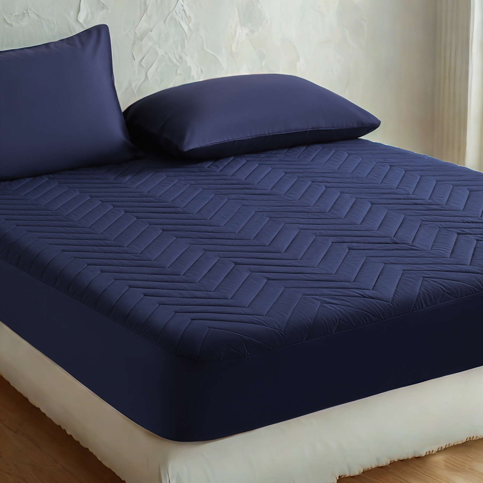 Waterproof Fitted Mattress Protector - Quilted Mattress Cover with 15