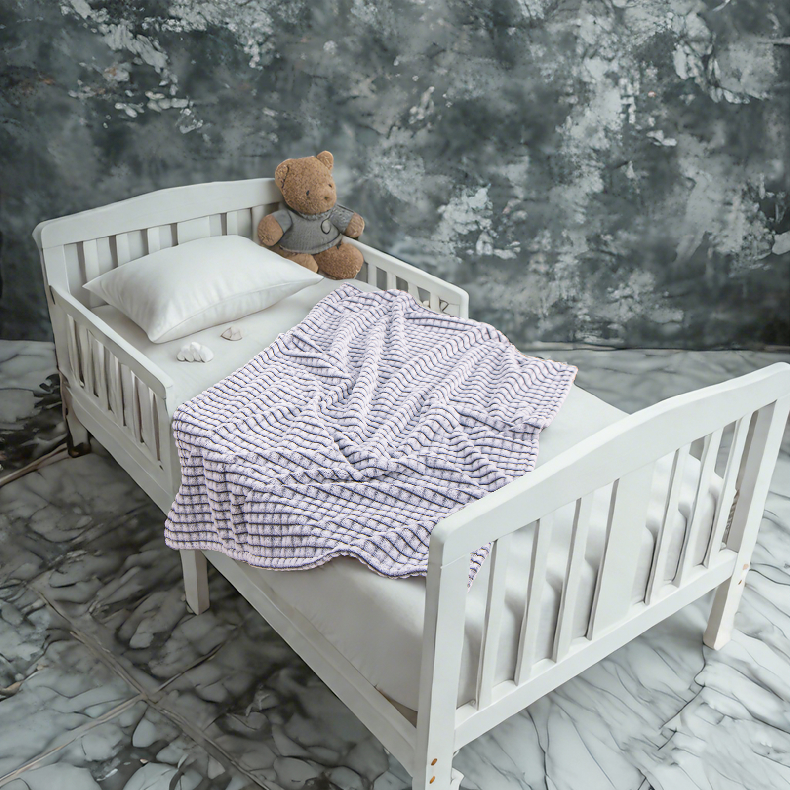 法兰绒幼儿毯，柔软、蓬松、保暖、轻便的设计婴儿毯