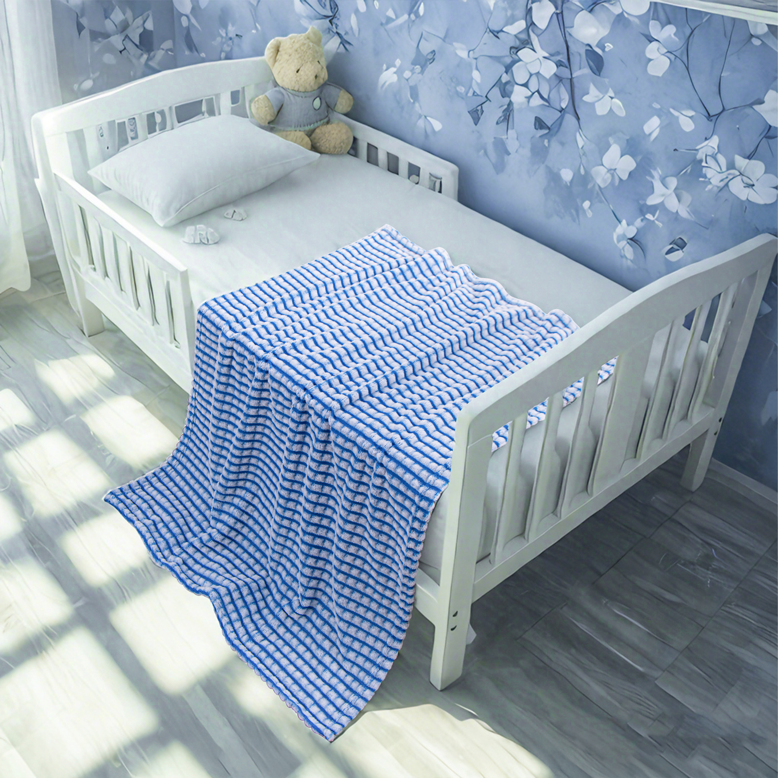 法兰绒幼儿毯，柔软、蓬松、保暖、轻便的设计婴儿毯