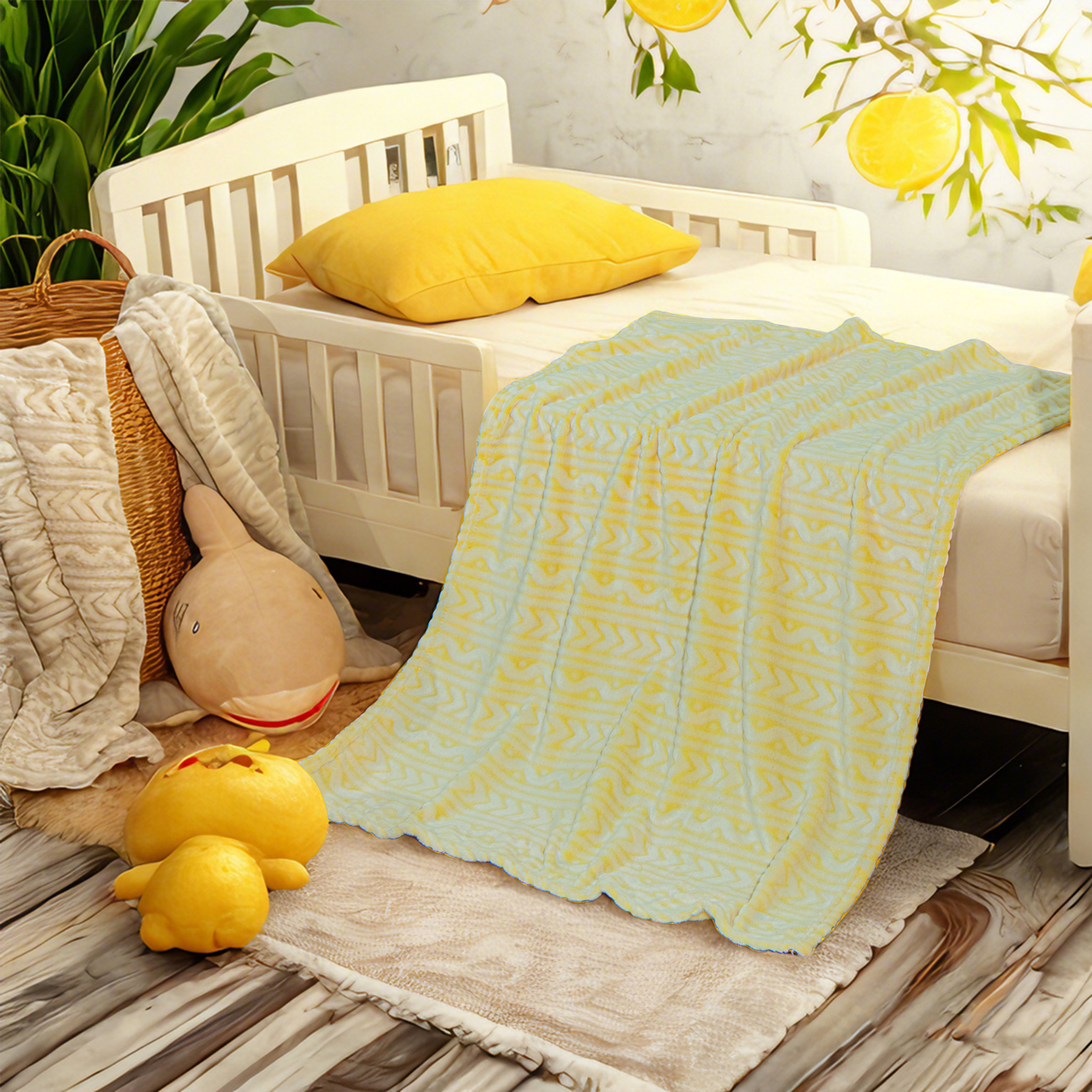 法兰绒幼儿毯，柔软、蓬松、保暖、轻便的设计婴儿毯