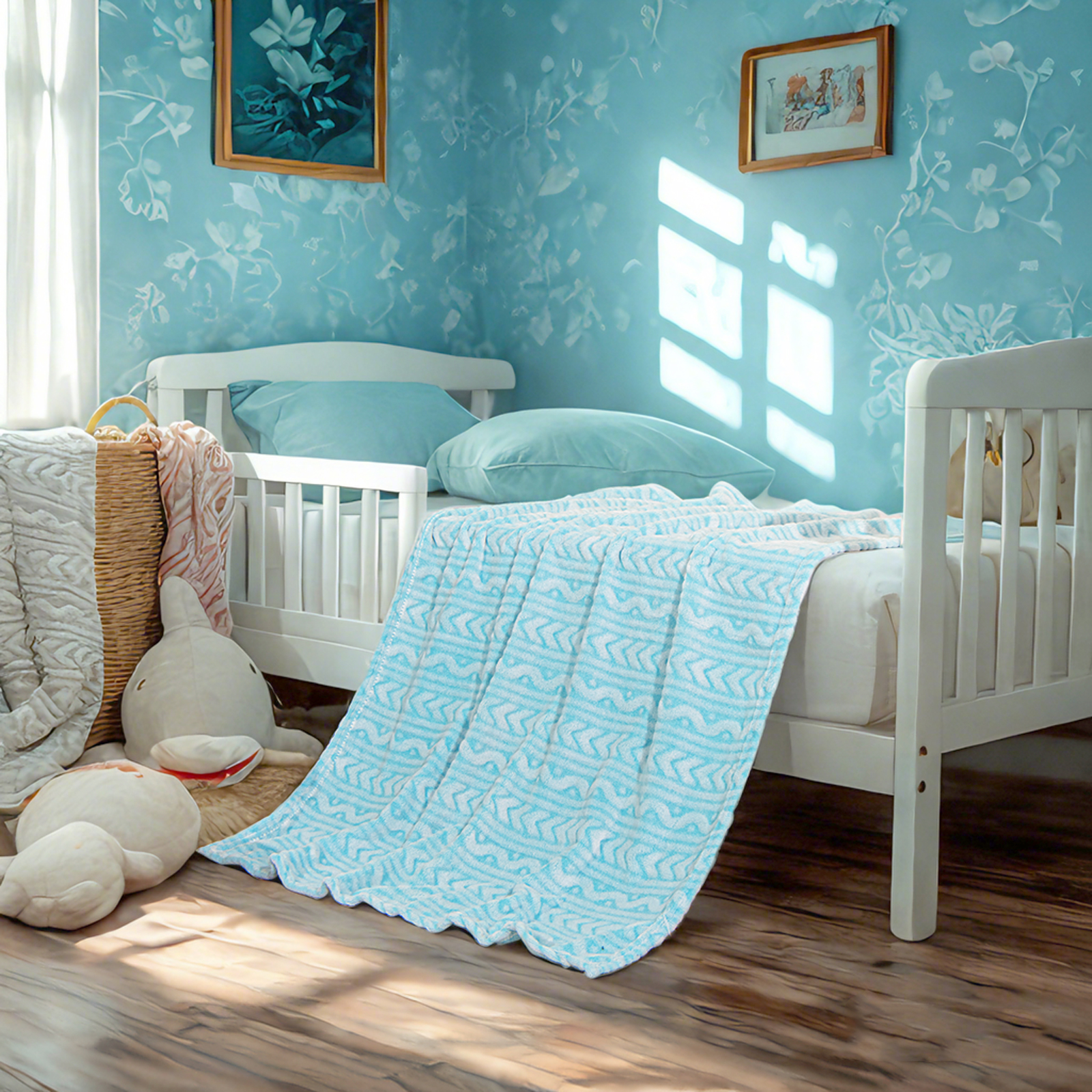 法兰绒幼儿毯，柔软、蓬松、保暖、轻便的设计婴儿毯