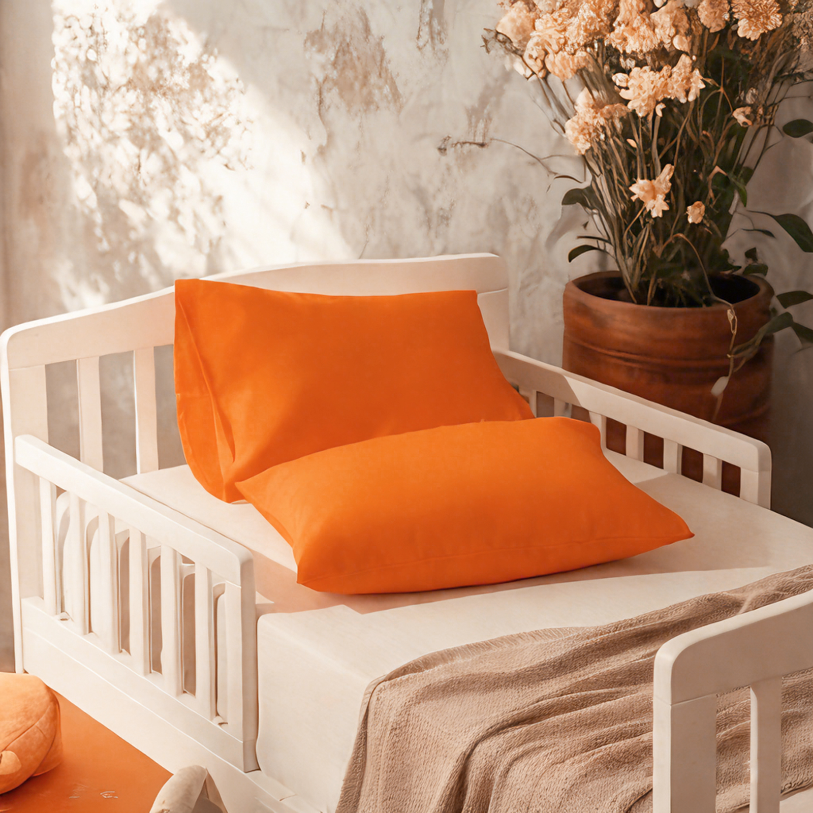 2 Microfiber Toddler Pillowcases, Super Soft and Cozy Baby Pillowcases，envelope closure and zipper closure