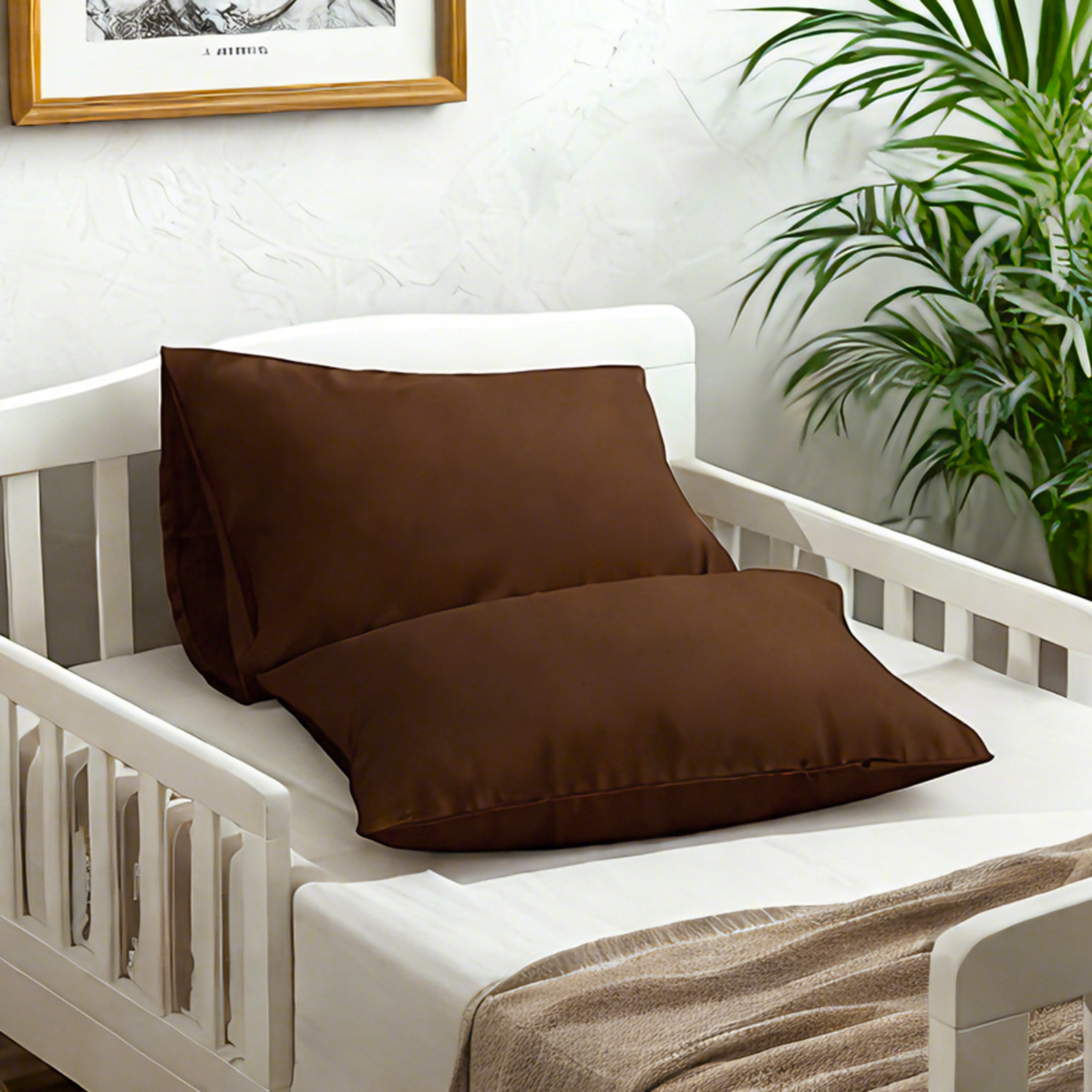 2 Microfiber Toddler Pillowcases, Super Soft and Cozy Baby Pillowcases，envelope closure and zipper closure