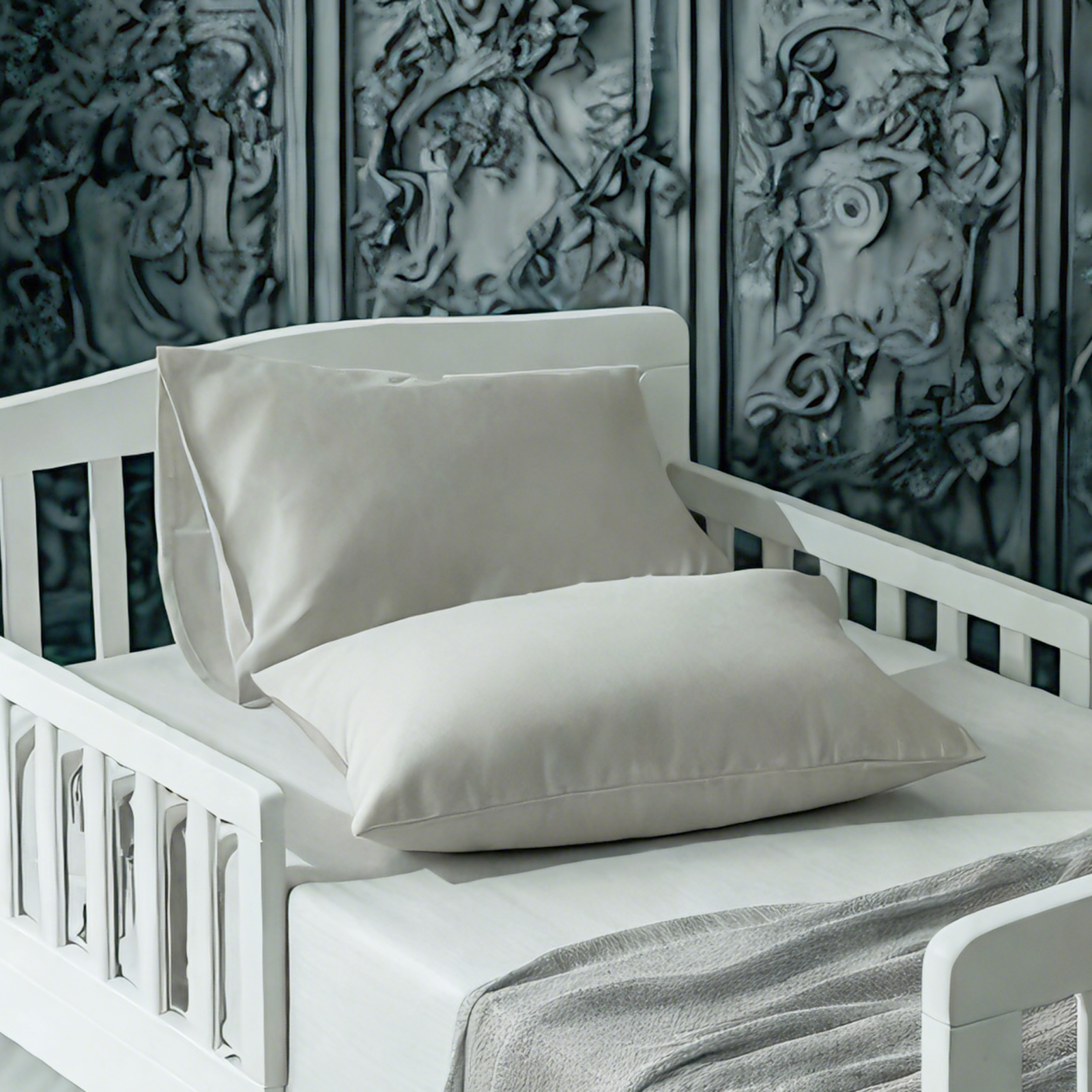 2个超细纤维幼儿枕套，超柔软舒适的婴儿枕套，信封式和拉链式两种