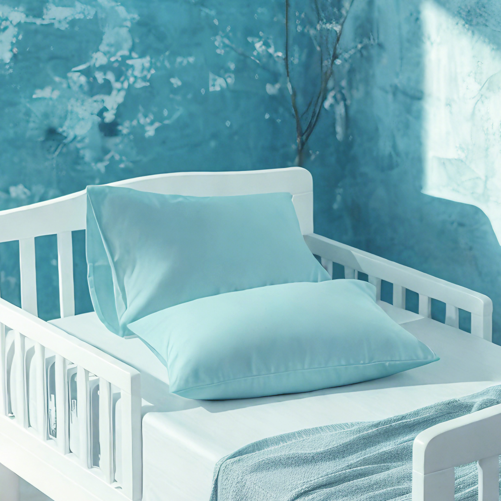 2个超细纤维幼儿枕套，超柔软舒适的婴儿枕套，信封式和拉链式两种