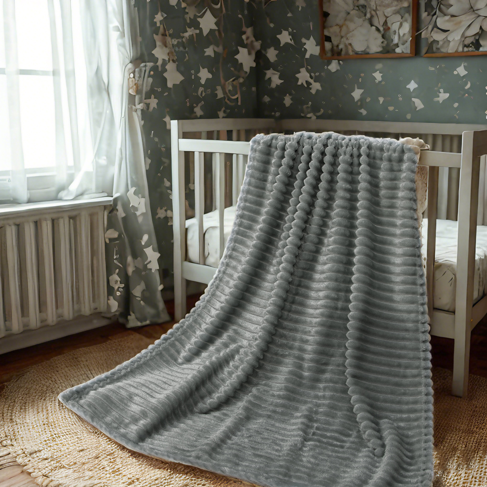 法兰绒幼儿毯，柔软、蓬松、保暖、轻便的设计婴儿毯