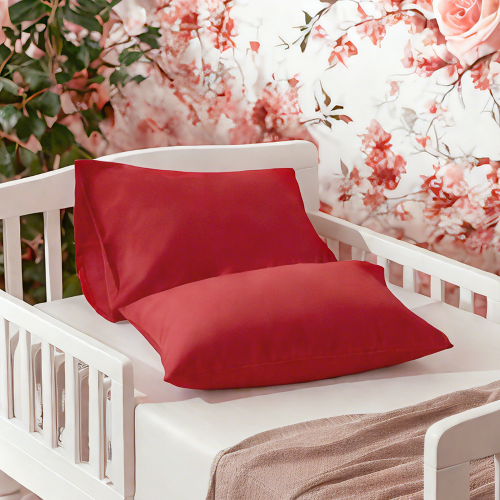 2个超细纤维幼儿枕套，超柔软舒适的婴儿枕套，信封式和拉链式两种