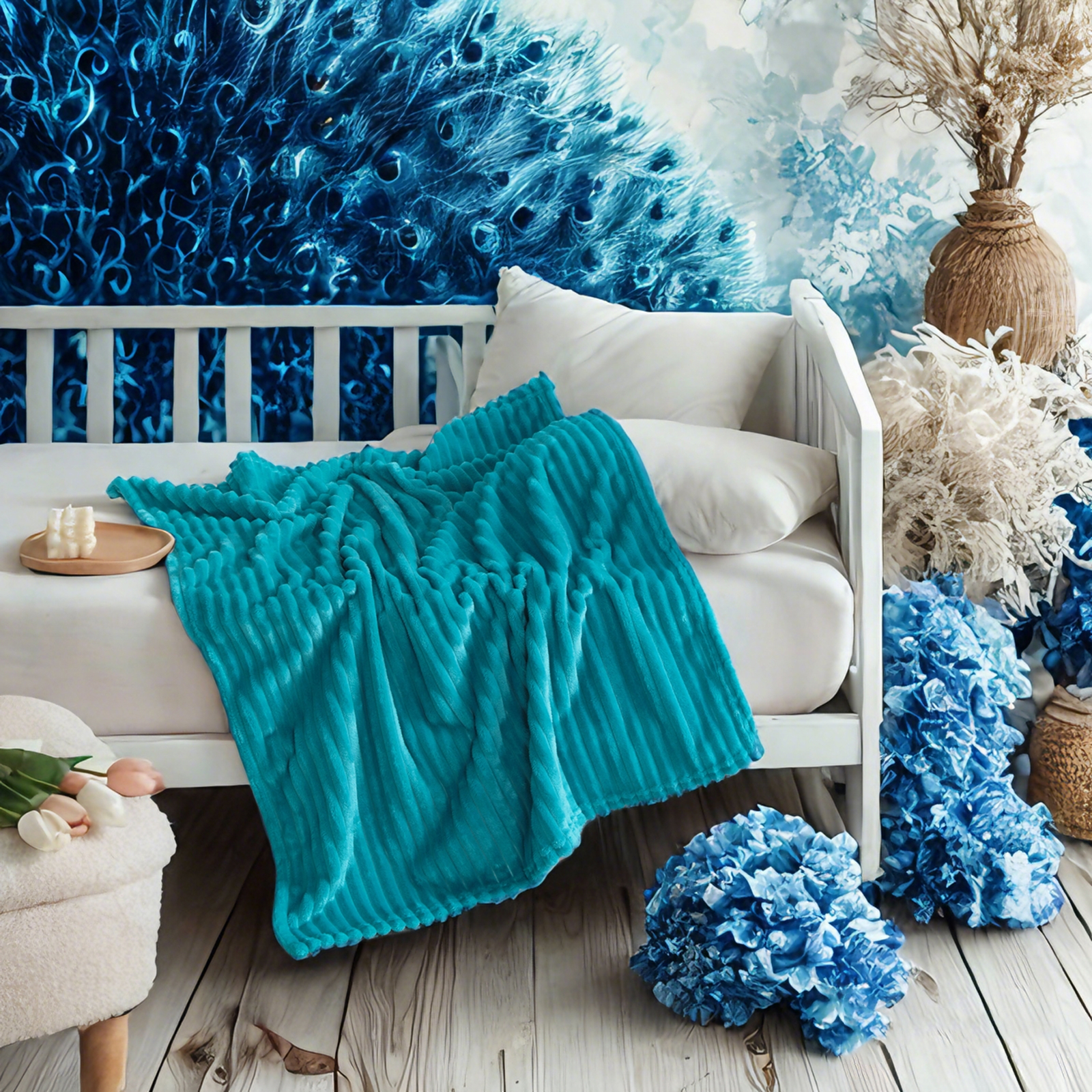 法兰绒幼儿毯，柔软、蓬松、保暖、轻便的设计婴儿毯