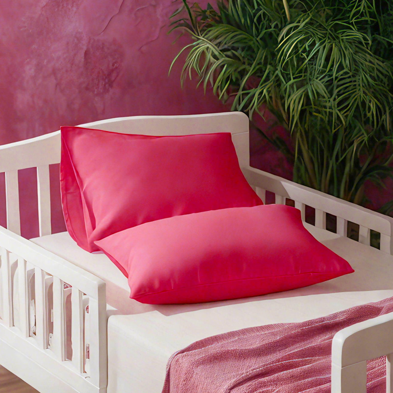 2 Microfiber Toddler Pillowcases, Super Soft and Cozy Baby Pillowcases，envelope closure and zipper closure