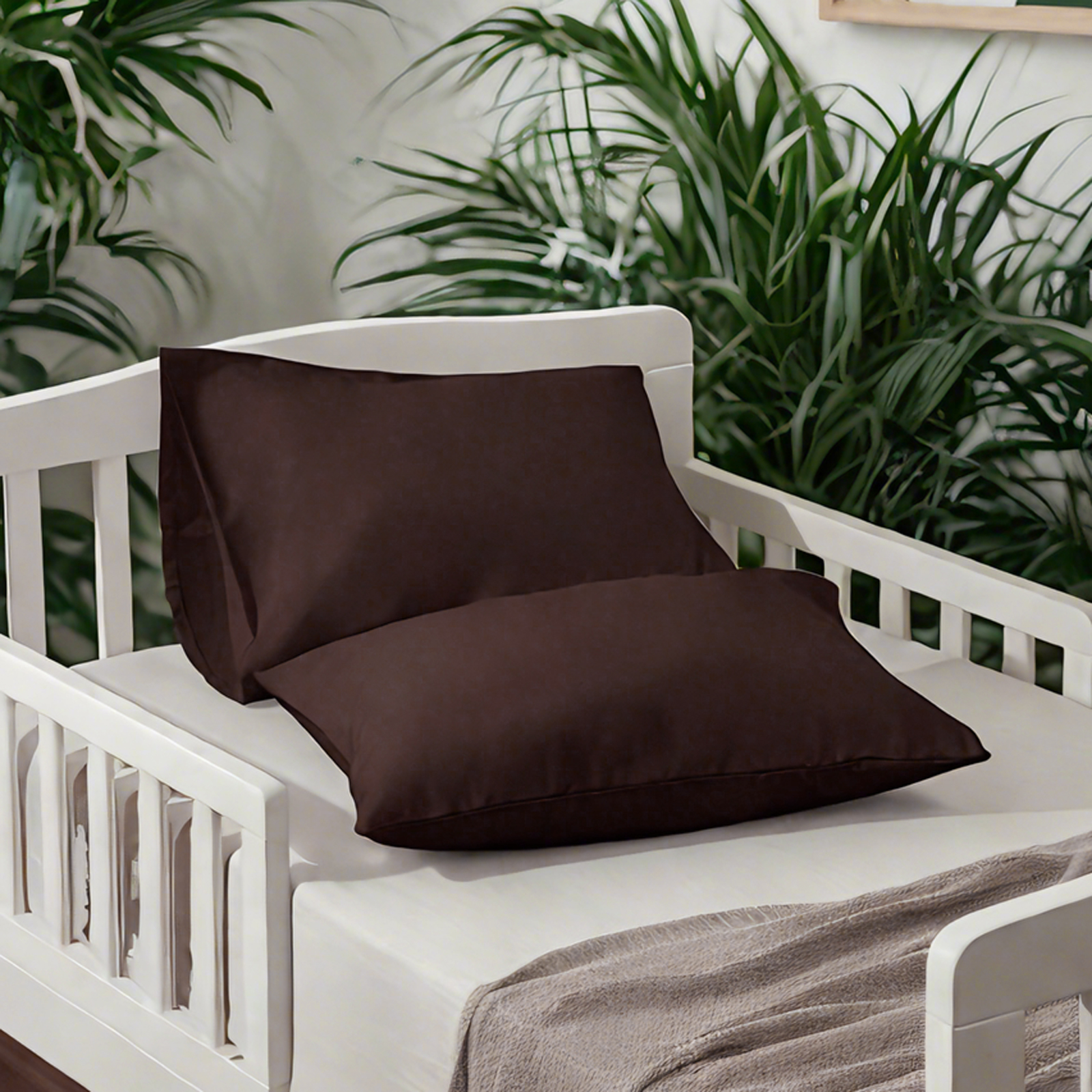 2个超细纤维幼儿枕套，超柔软舒适的婴儿枕套，信封式和拉链式两种