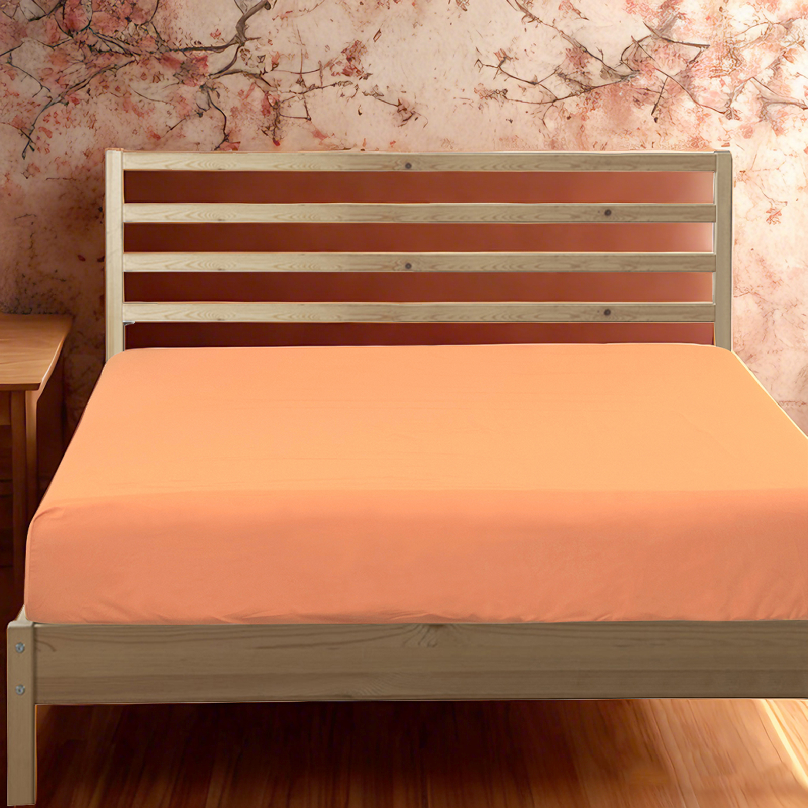 超细纤维床笠，超柔软耐用，抗皱、防褪色、防污渍，深口袋设计，肉色