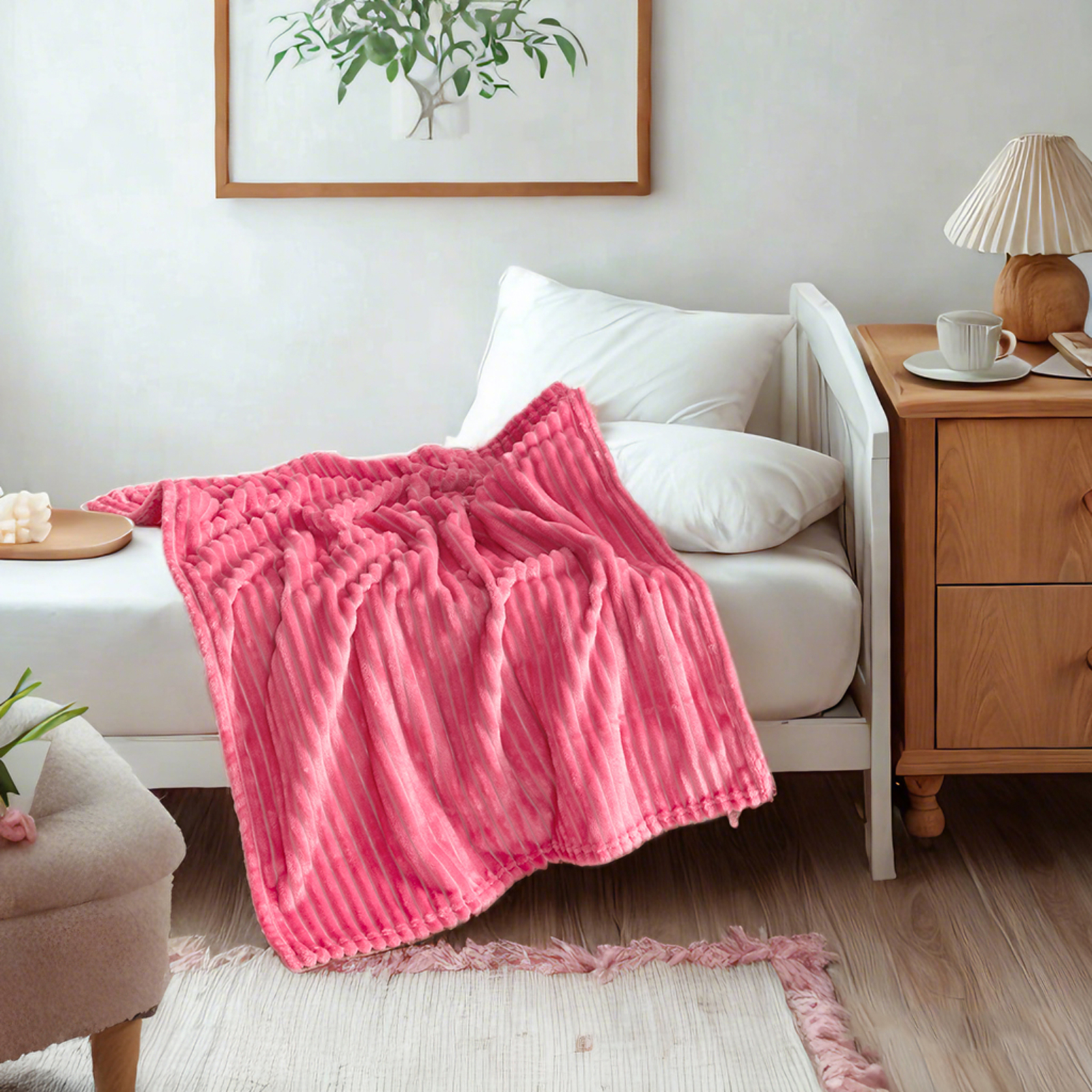 法兰绒幼儿毯，柔软、蓬松、保暖、轻便的设计婴儿毯