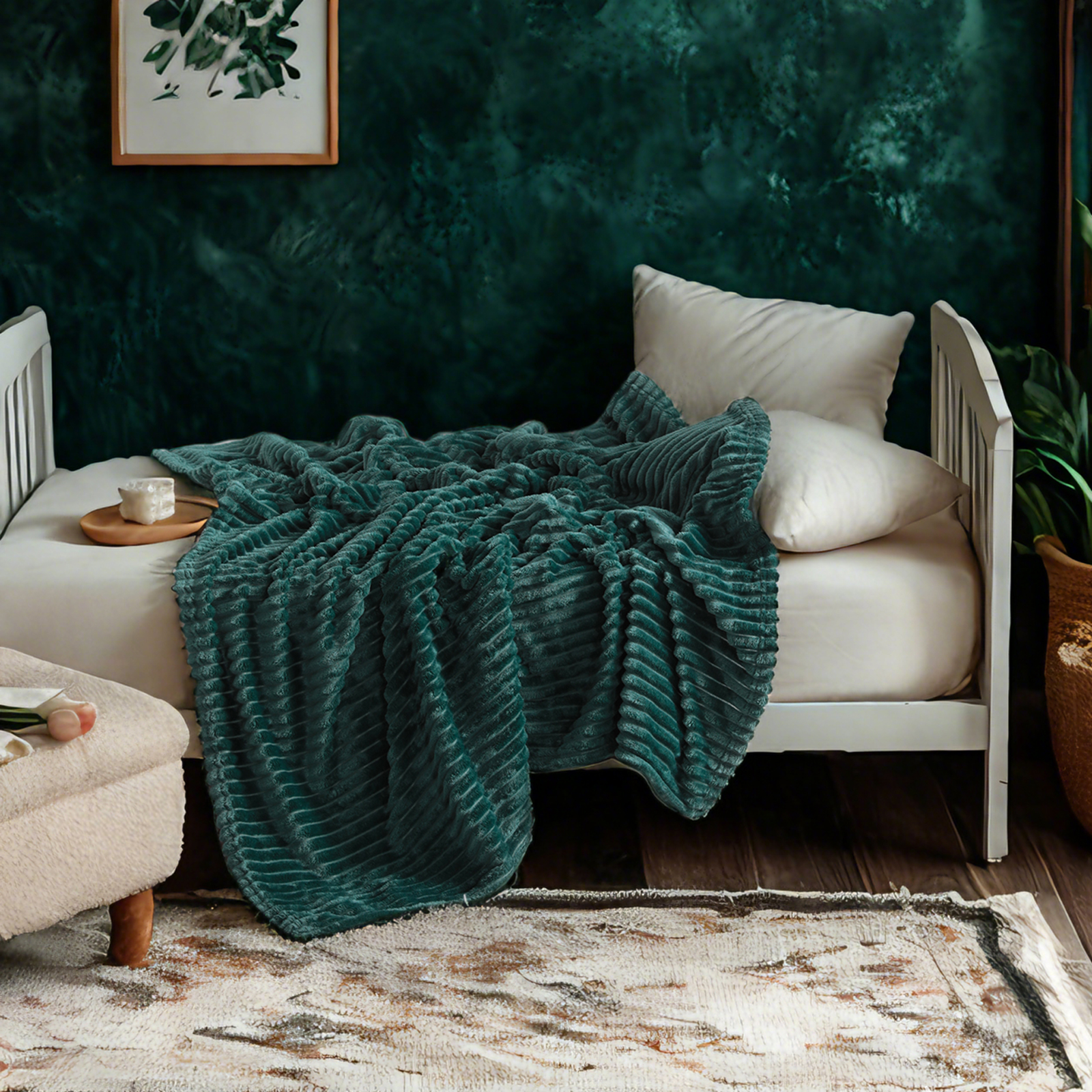 法兰绒幼儿毯，柔软、蓬松、保暖、轻便的设计婴儿毯