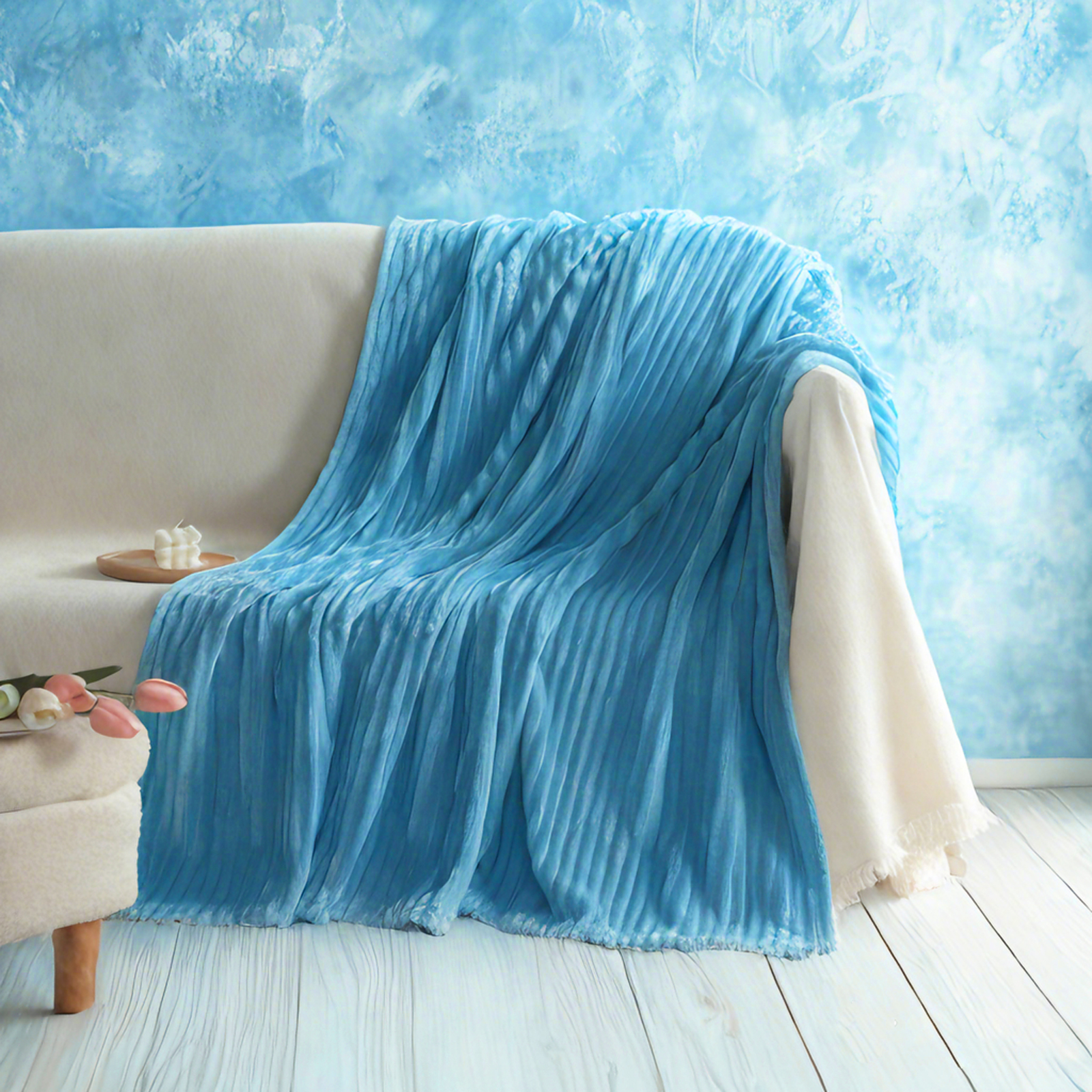 法兰绒幼儿毯，柔软、蓬松、保暖、轻便的设计婴儿毯