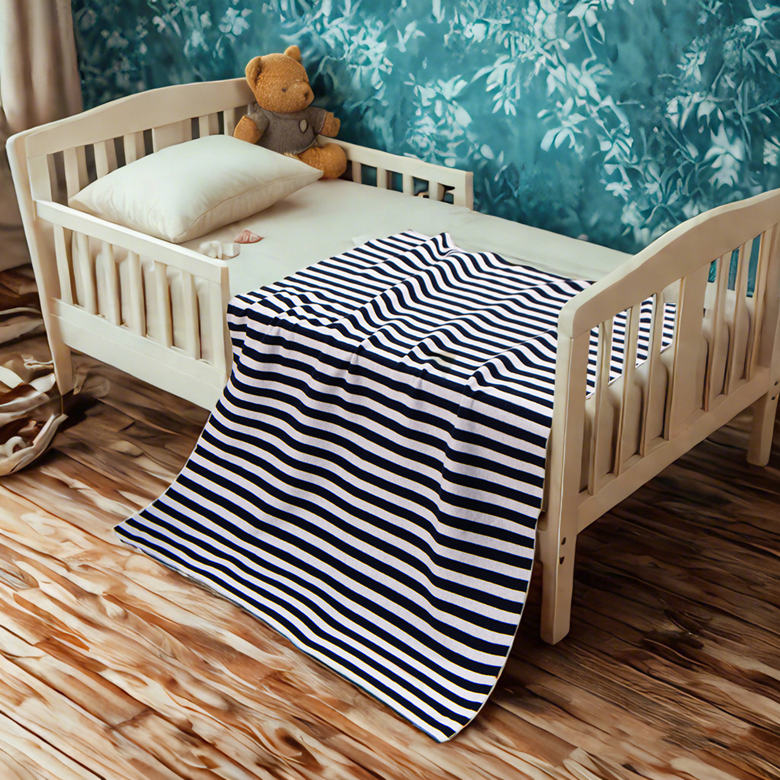 Cable Knit Cotton Baby Blanket, Ultra-Soft and Breathable Blanket Perfect for Boys and Girls