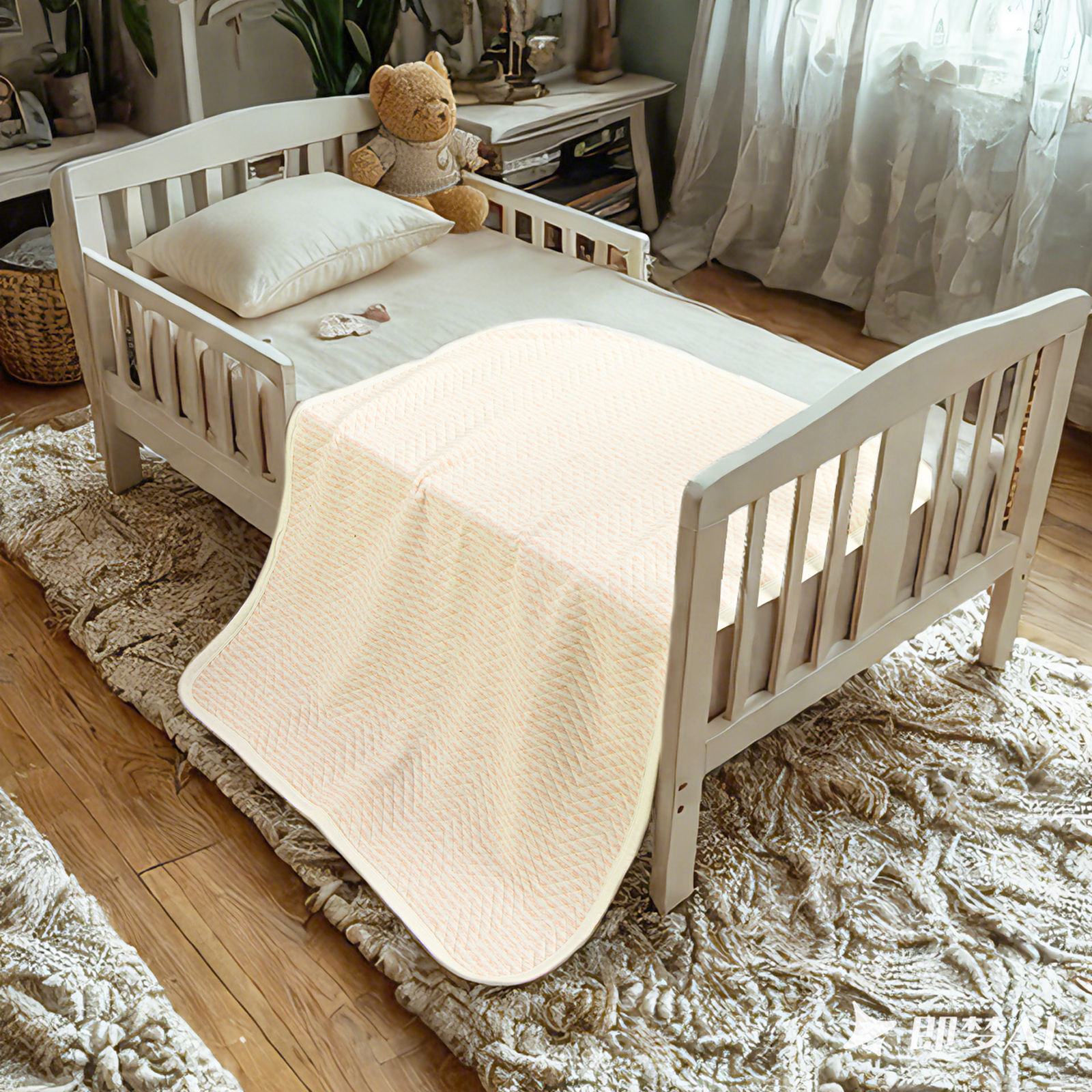 Jersey Cotton Toddler Blanket, Soft and Breathable Baby Blanket, Perfect for Boys and Girls