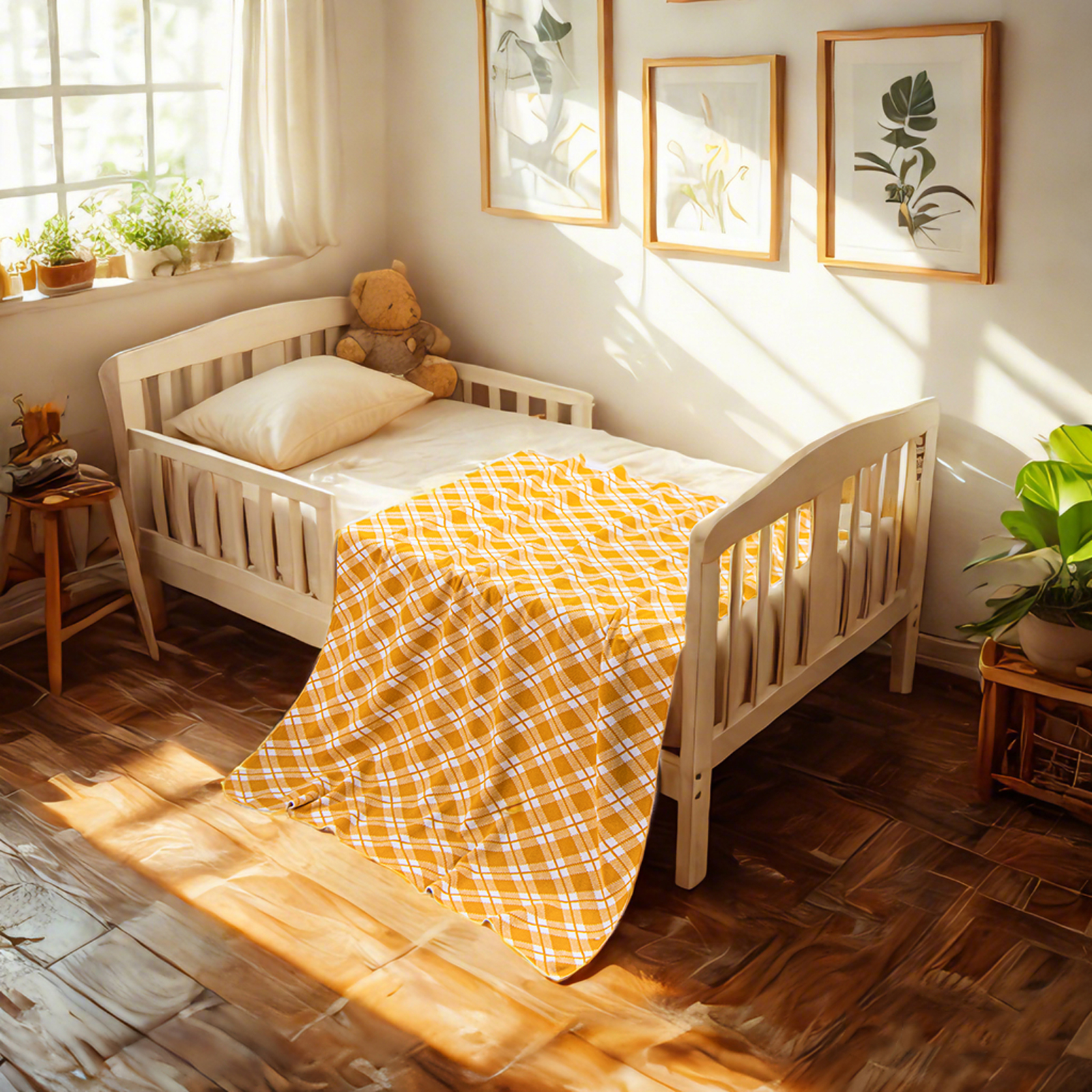 Cable Knit Cotton Baby Blanket, Ultra-Soft and Breathable Blanket Perfect for Boys and Girls