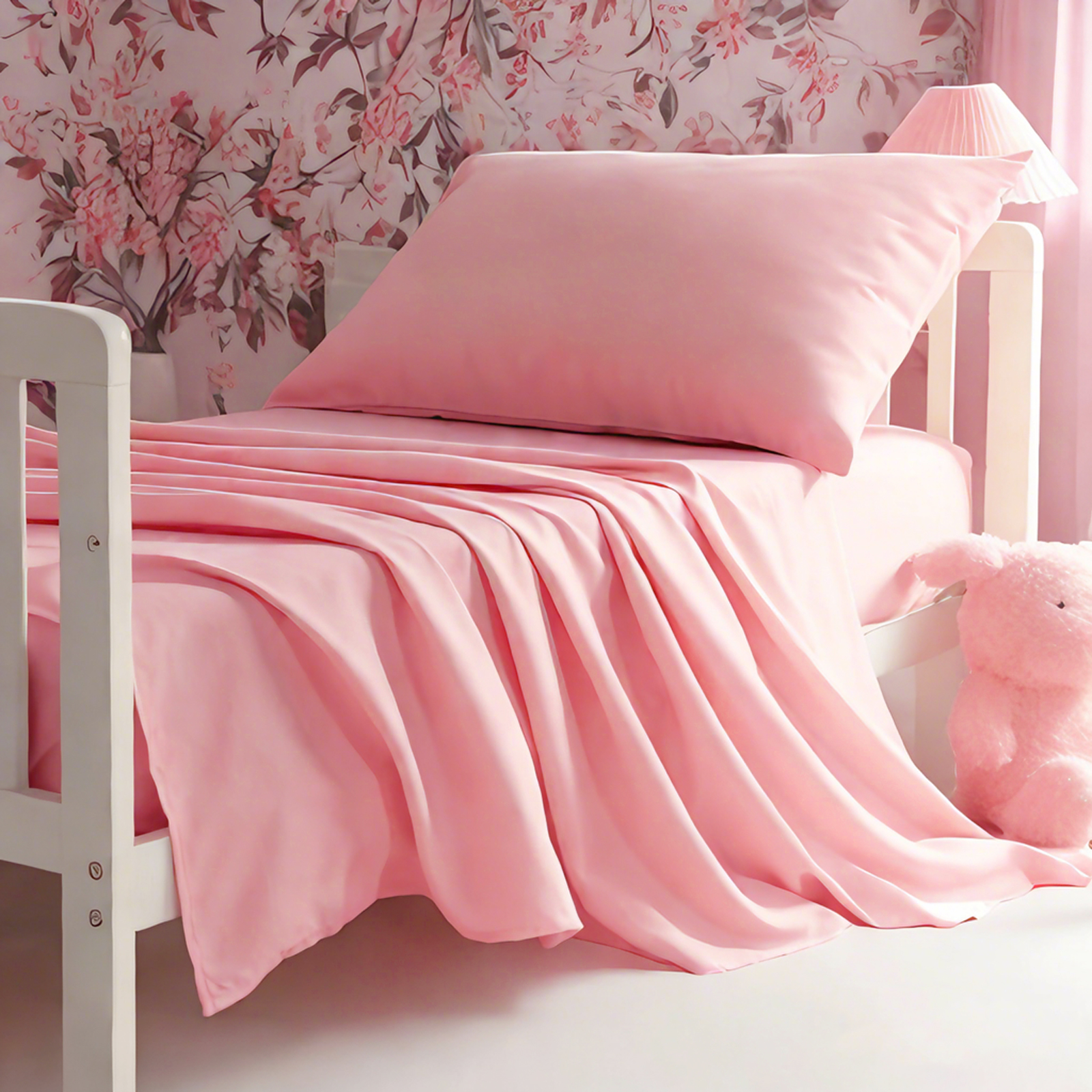 3 件套超细纤维幼儿床单，柔软婴儿床寝具，包括床单，床笠，枕套