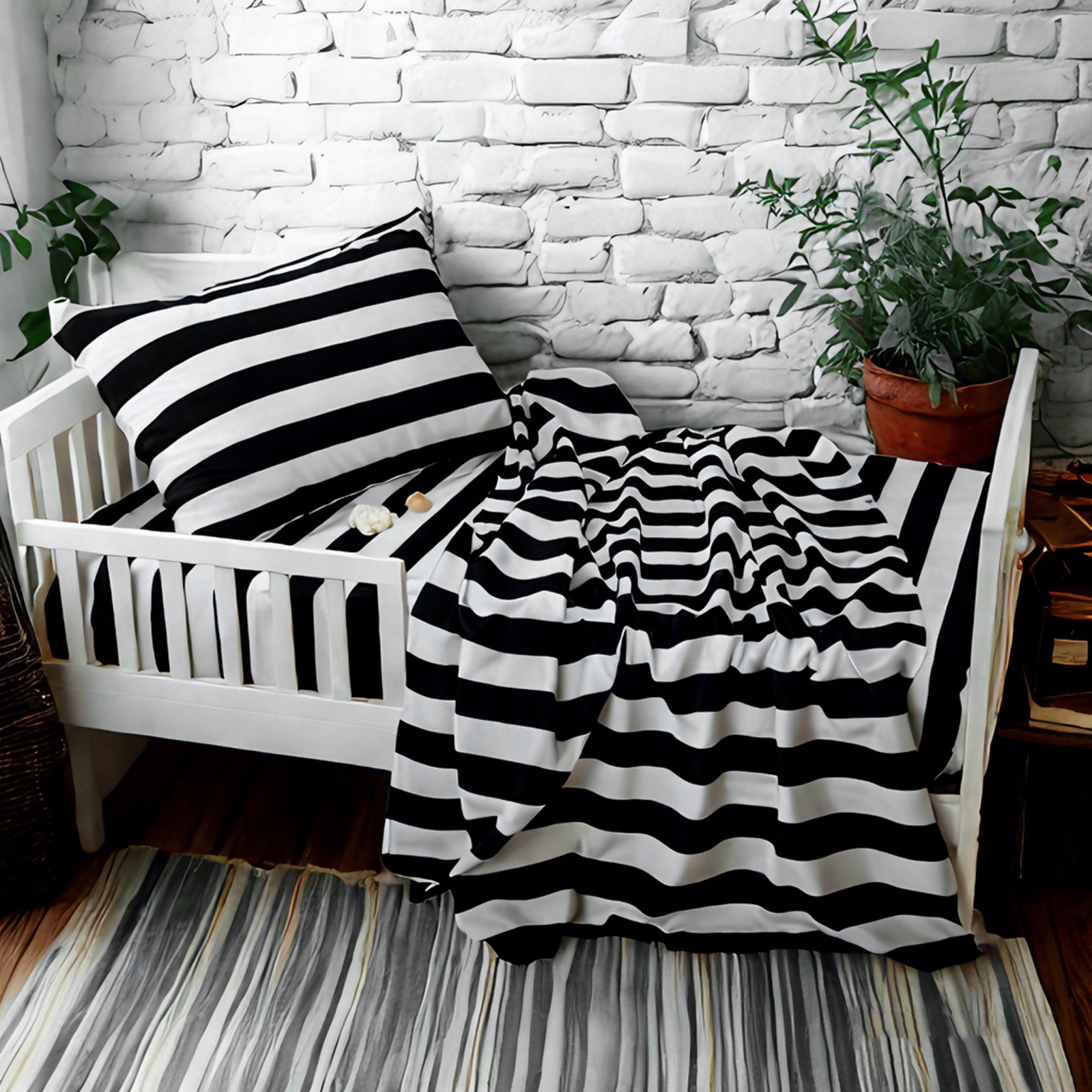 3 件套超细纤维幼儿床单，柔软婴儿床寝具，包括床单，床笠，枕套