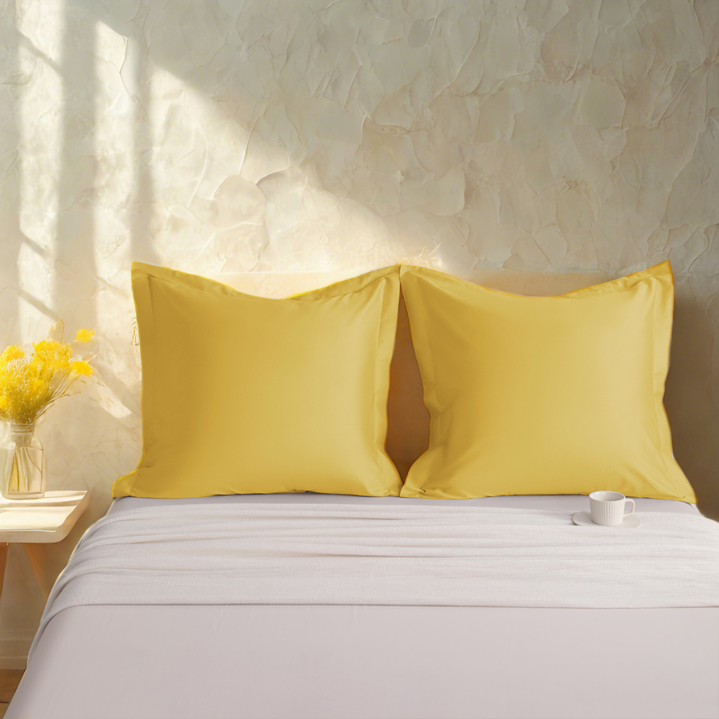 2个贡缎枕套，奢华柔软透气