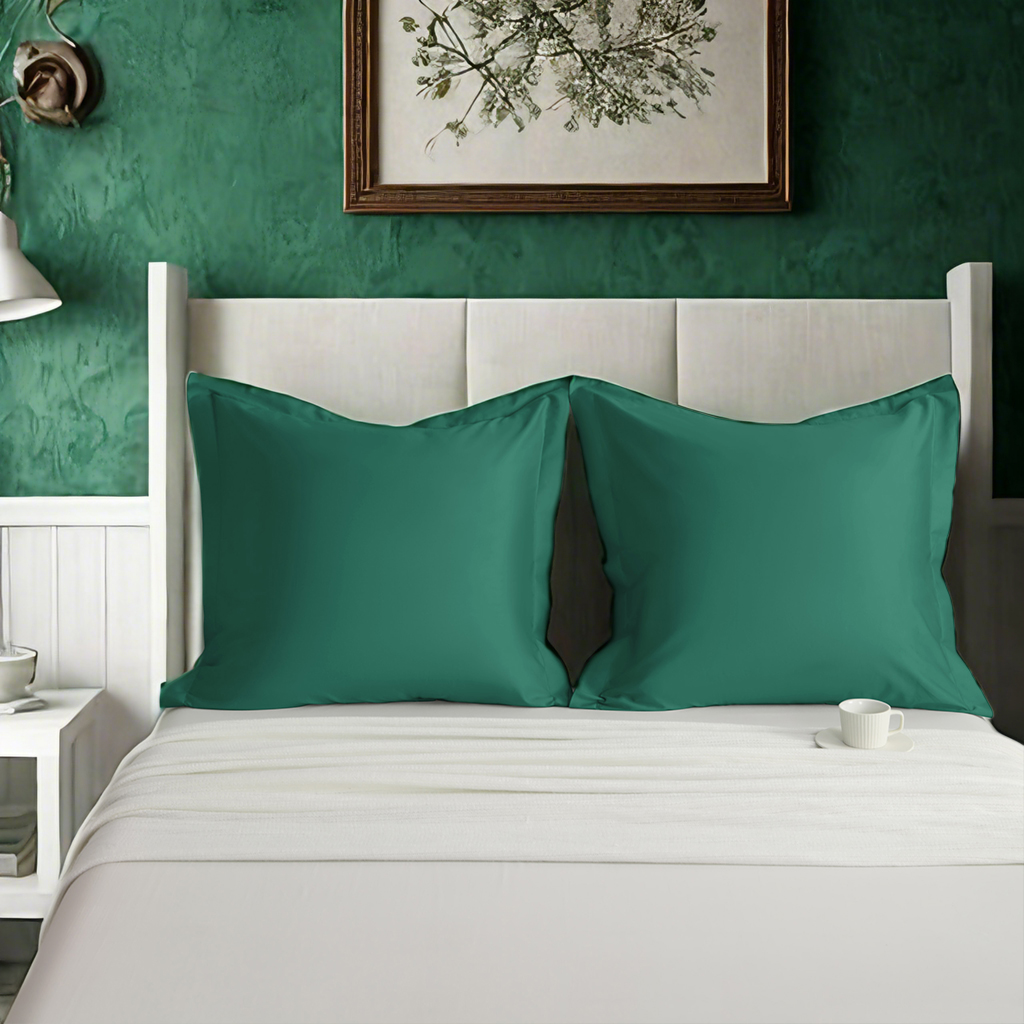 2个贡缎枕套，奢华柔软透气