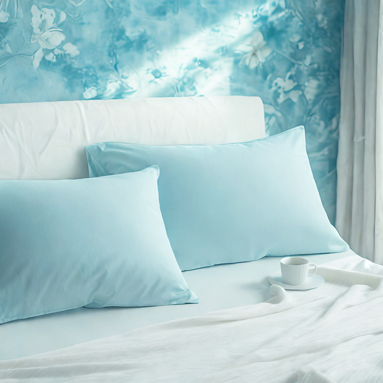 2个纯棉枕套，柔软透气枕套，信封式封口