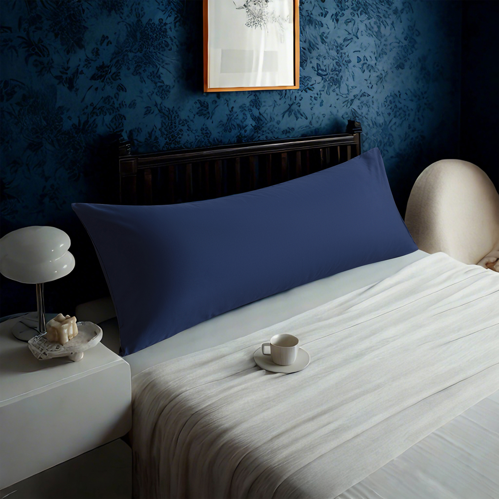 1 Pack Cotton Body Pillowcase, Luxuriously Soft and Breathable Pillow Case with Envelope Closure