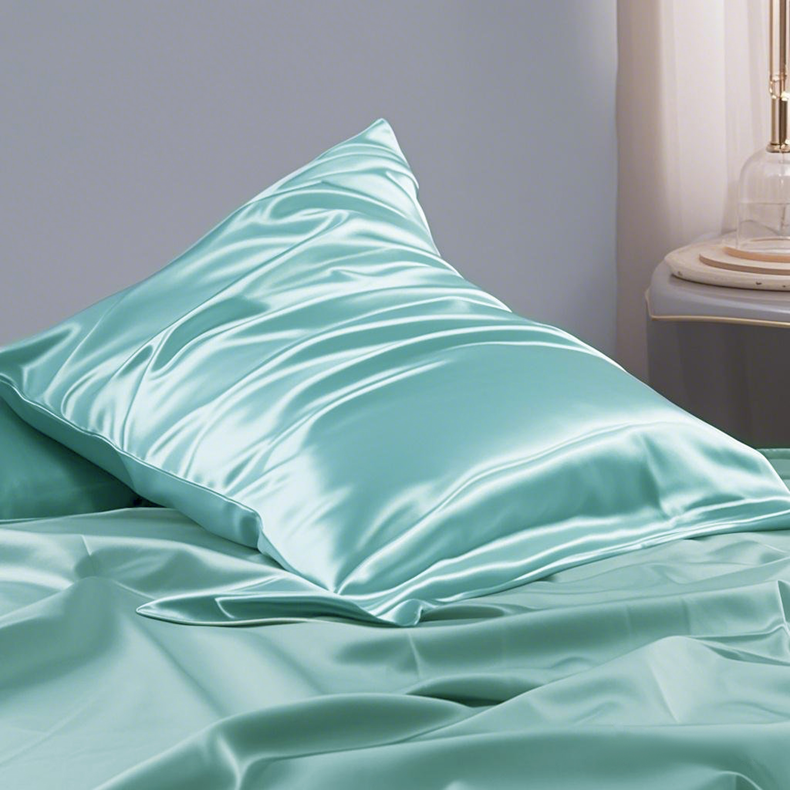 1个19 Momme 桑蚕丝枕套，带拉链，适合头发和皮肤，100% 天然蚕丝