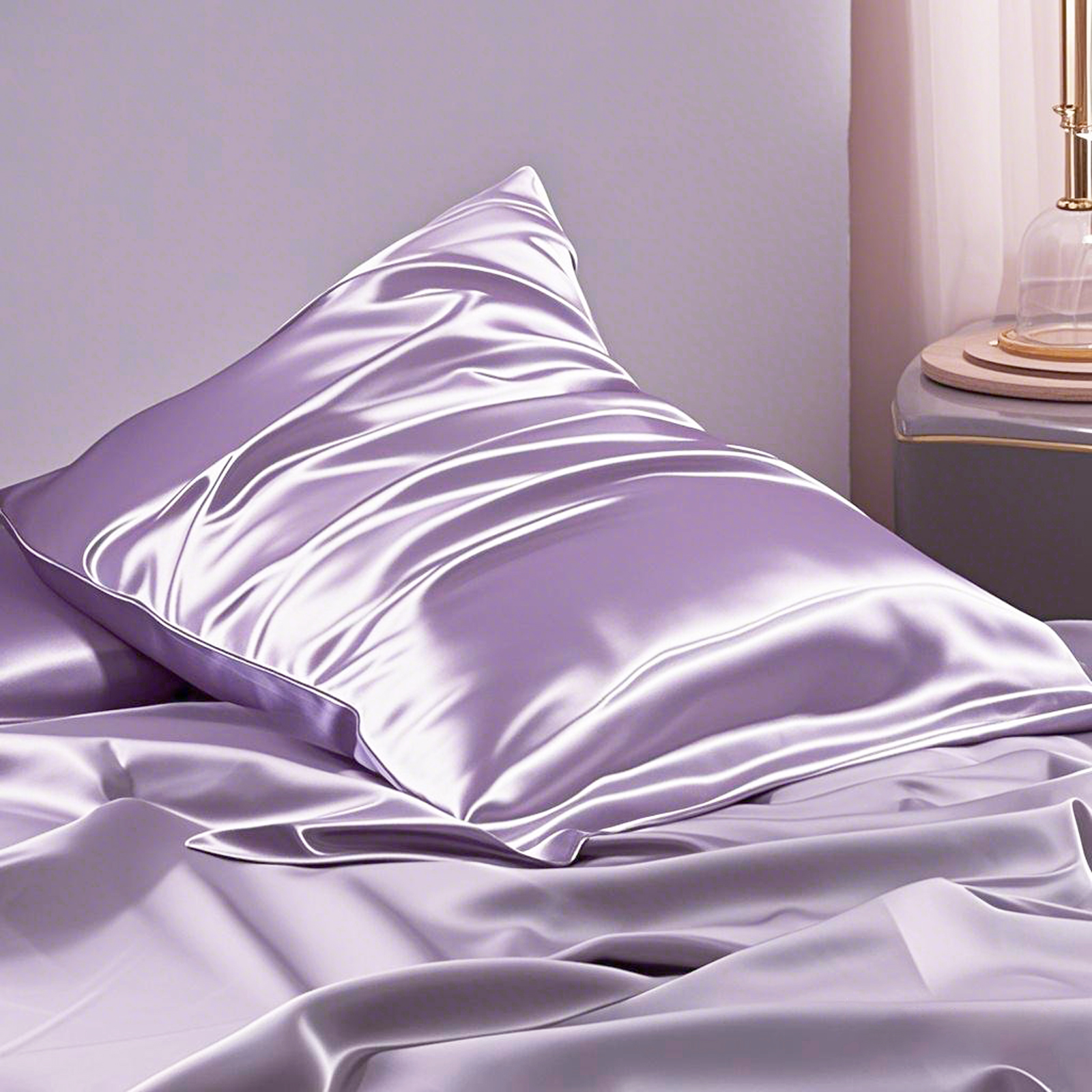 1个19 Momme 桑蚕丝枕套，带拉链，适合头发和皮肤，100% 天然蚕丝