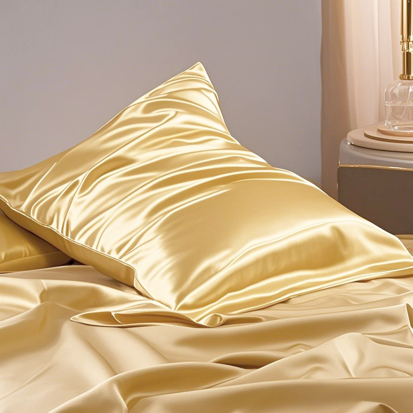 1个19 Momme 桑蚕丝枕套，带拉链，适合头发和皮肤，100% 天然蚕丝