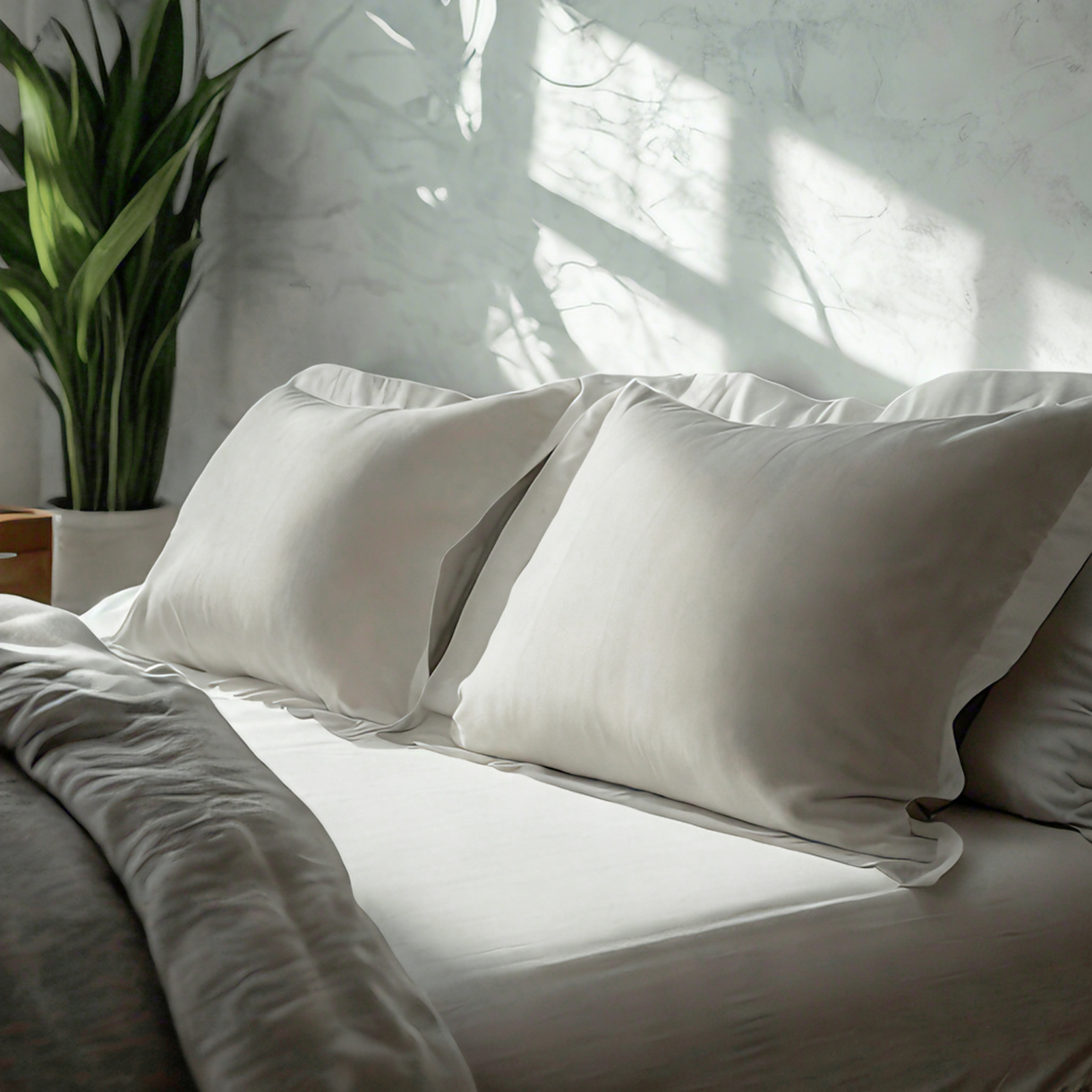 2 Brushed Microfiber Pillow Shams, Super Soft and Cozy, Wrinkle, Fade, Stain Resistant