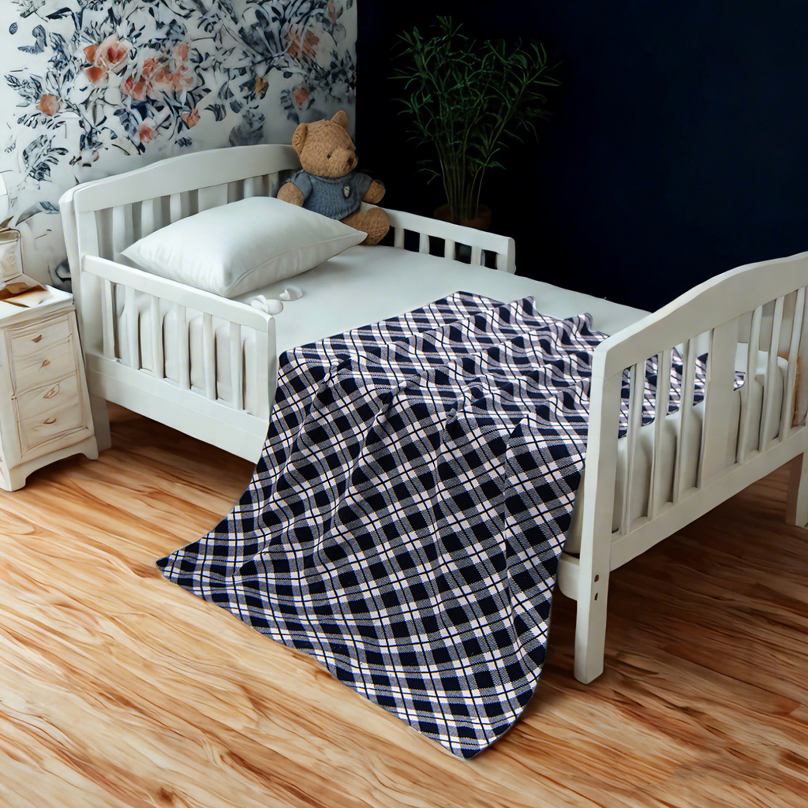 针织棉婴儿毯，超柔软透气毯子，非常适合男孩和女孩