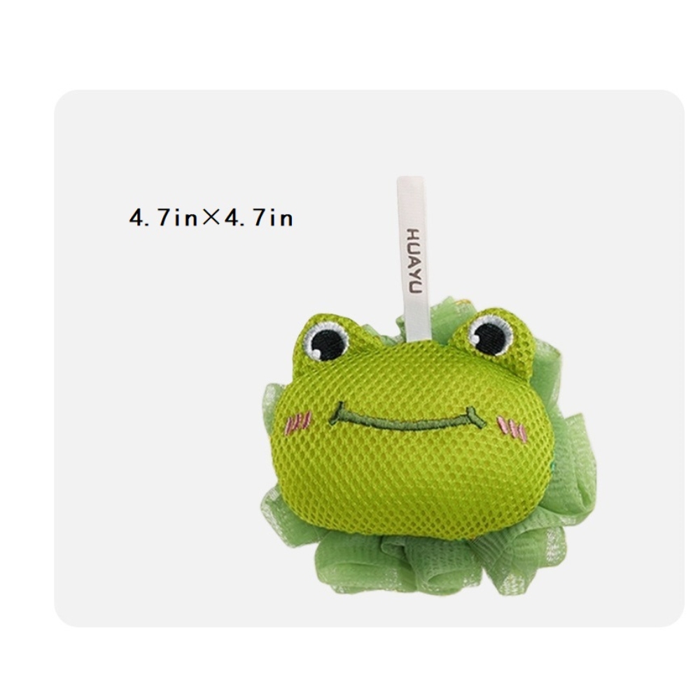 儿童沐浴球起泡神器宝宝浴花搓澡巾，可爱造型沐浴去角质身体磨砂网丝瓜海绵