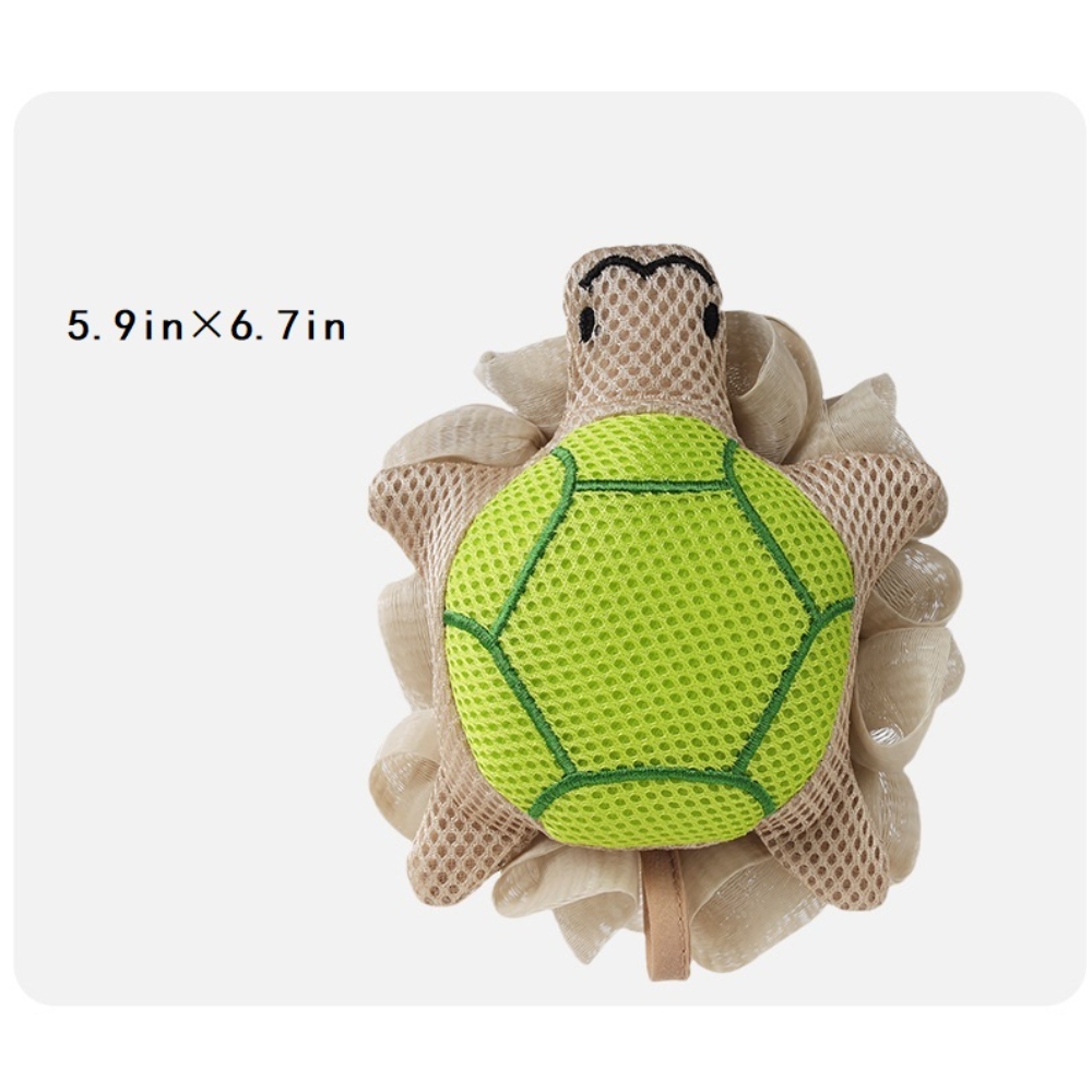 儿童沐浴球起泡神器宝宝浴花搓澡巾，可爱造型沐浴去角质身体磨砂网丝瓜海绵