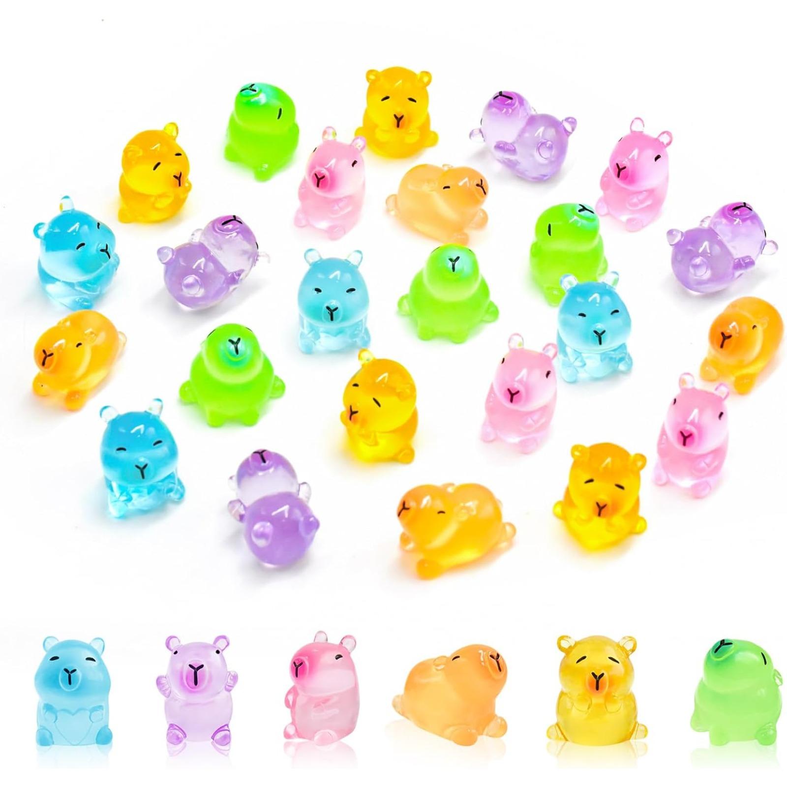 卡通滴油夜光皮巴拉桌面车载小摆件diy饰品树脂小配件装饰