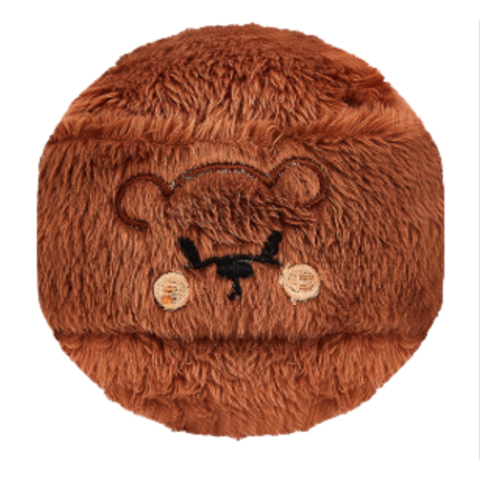 小熊乖乖长绒粉扑散粉腮红定妆柔软植绒舒适亲肤厚实毛绒粉扑