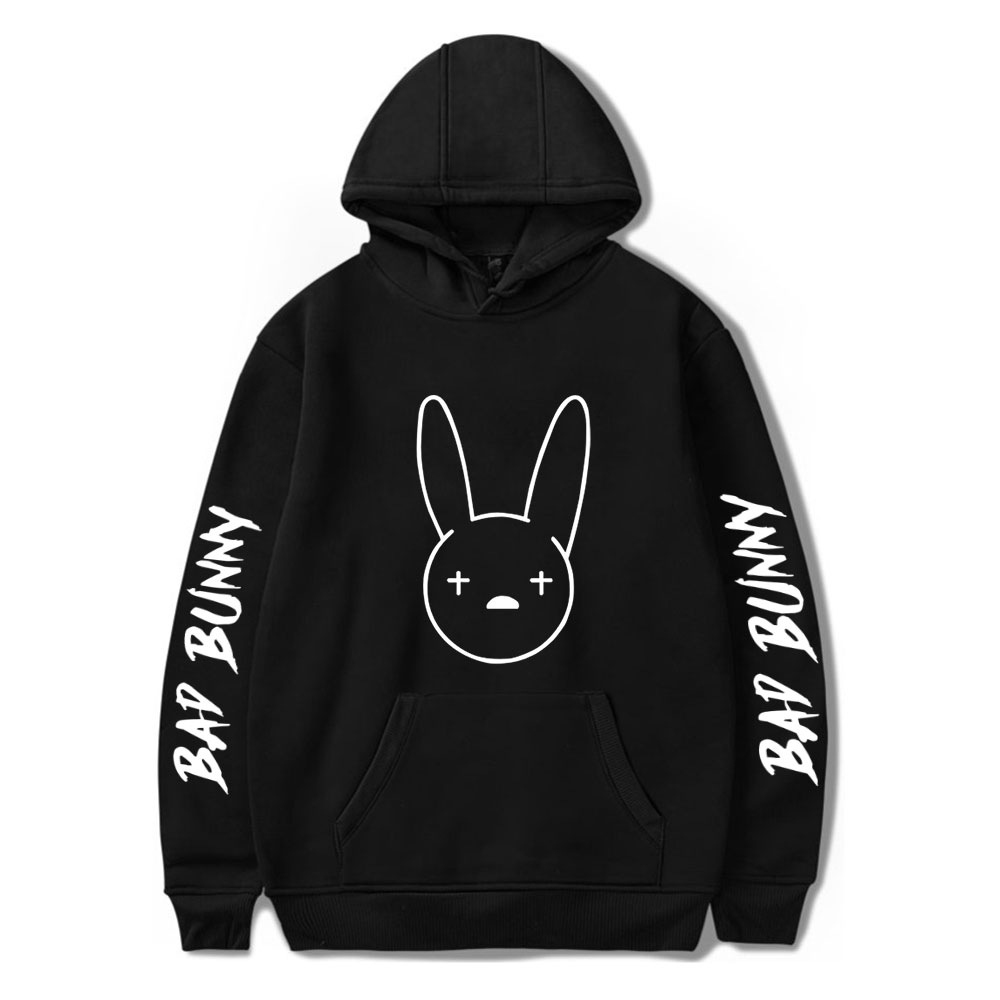 Unisex Bad Rabbit Hoodie Men Women Hooded Sweatshirt  Pullover Hip Hop Harajuku Sweater Tops